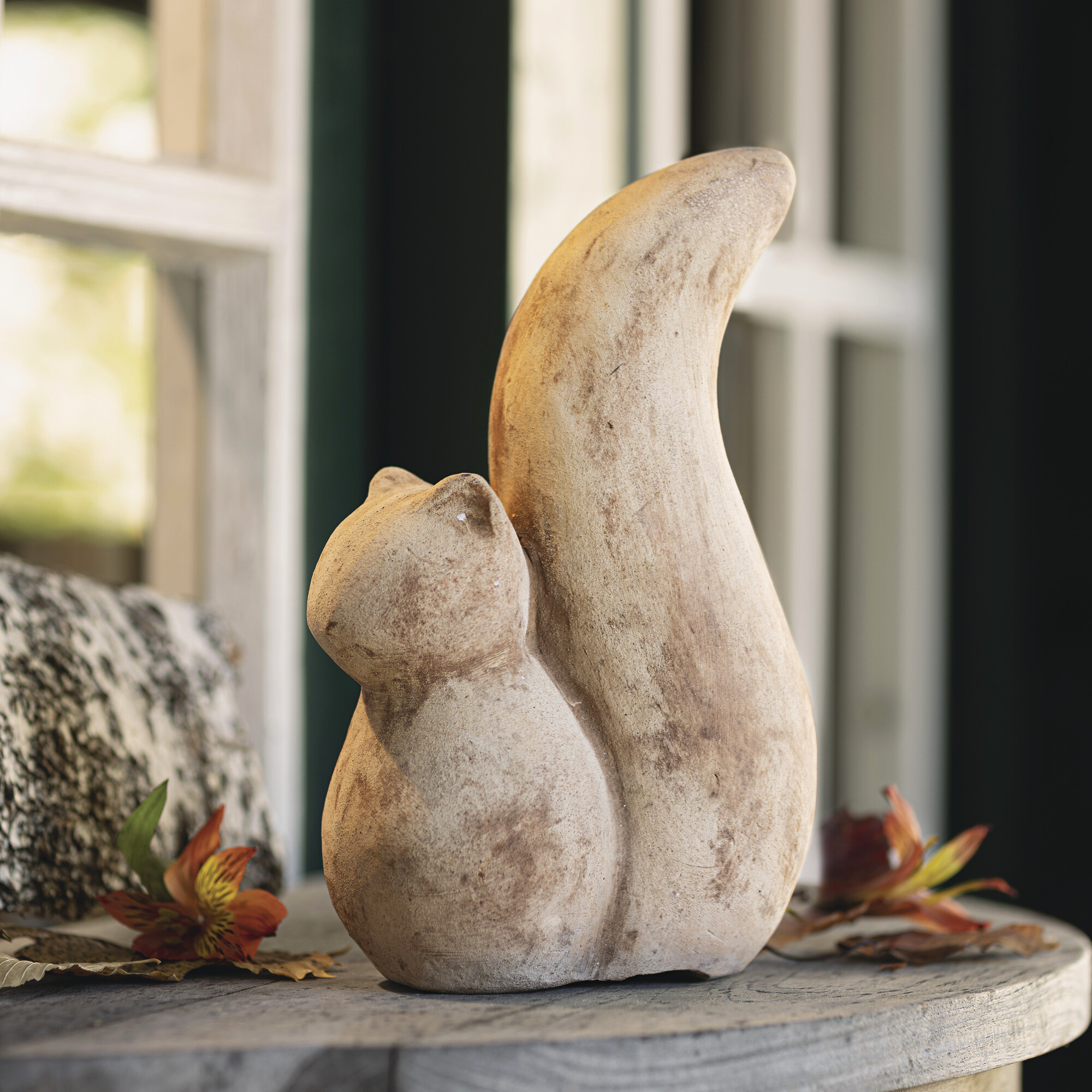 Terracotta-Eichhörnchen "Emil"  im Frank Flechtwaren Online Shop kaufen