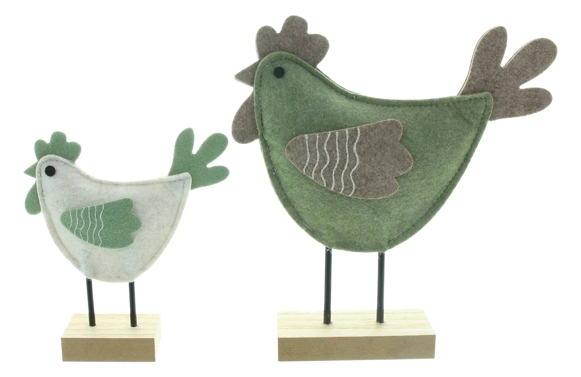 Figur "Henne &amp; Hahn", 2er Set  im Frank Flechtwaren Online Shop für Dekofiguren kaufen