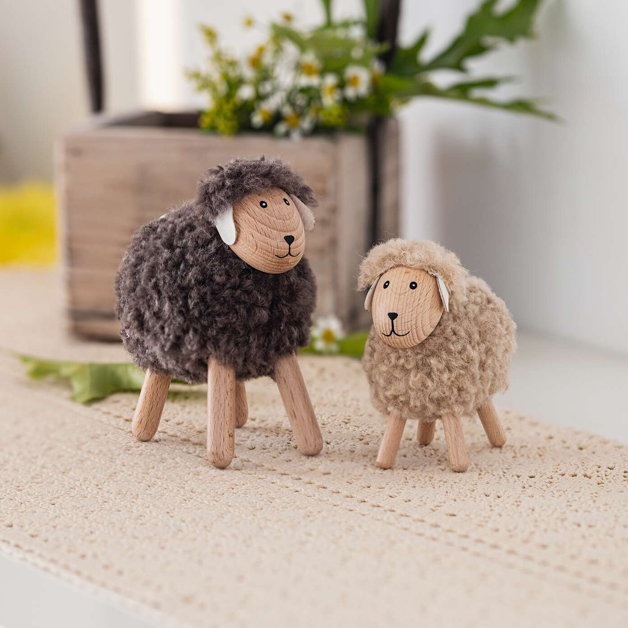 Schaf "Grand &amp; Petit", 2er Set  im Frank Flechtwaren Online Shop kaufen