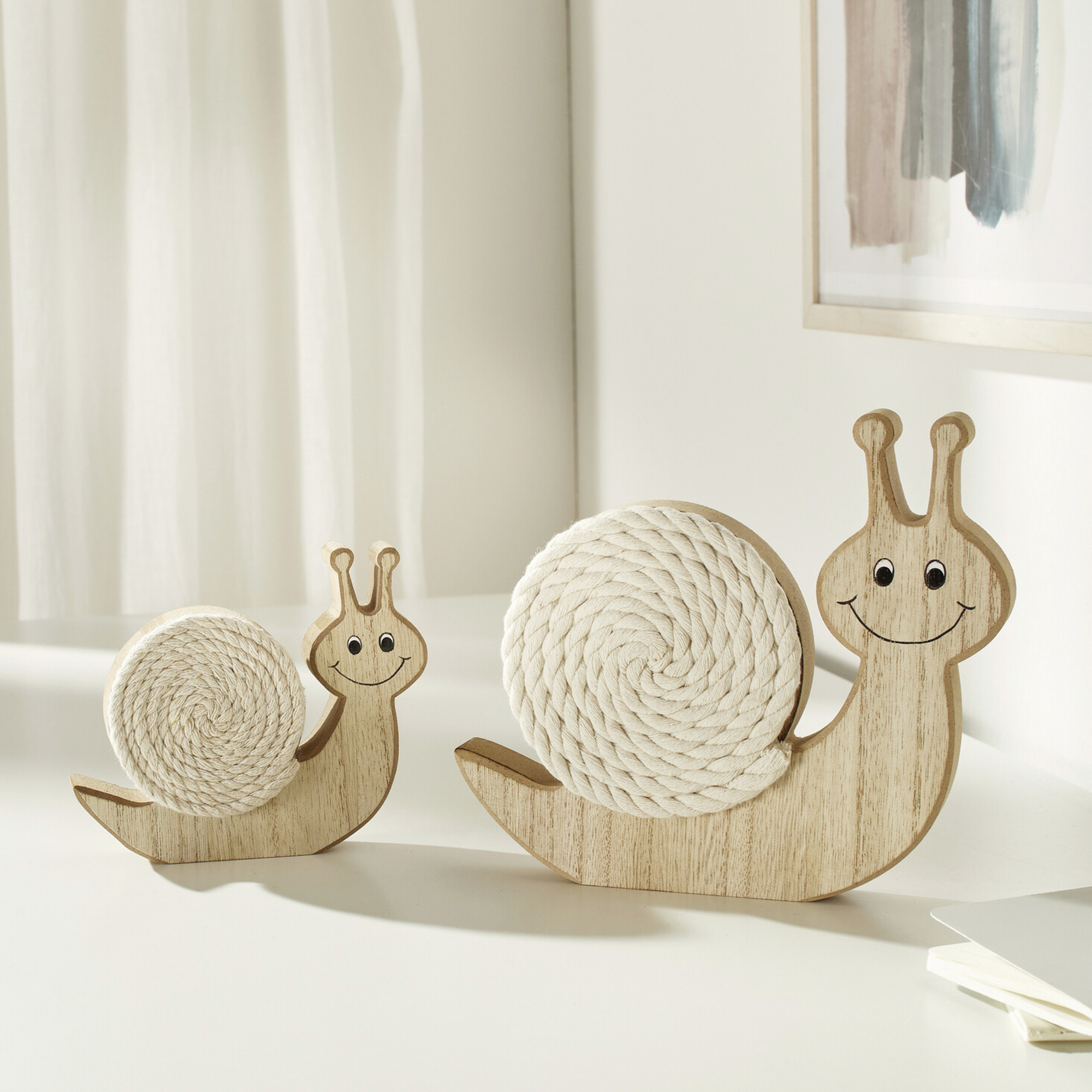 Schnecke "Happy", 2er Set  im Frank Flechtwaren Online Shop kaufen