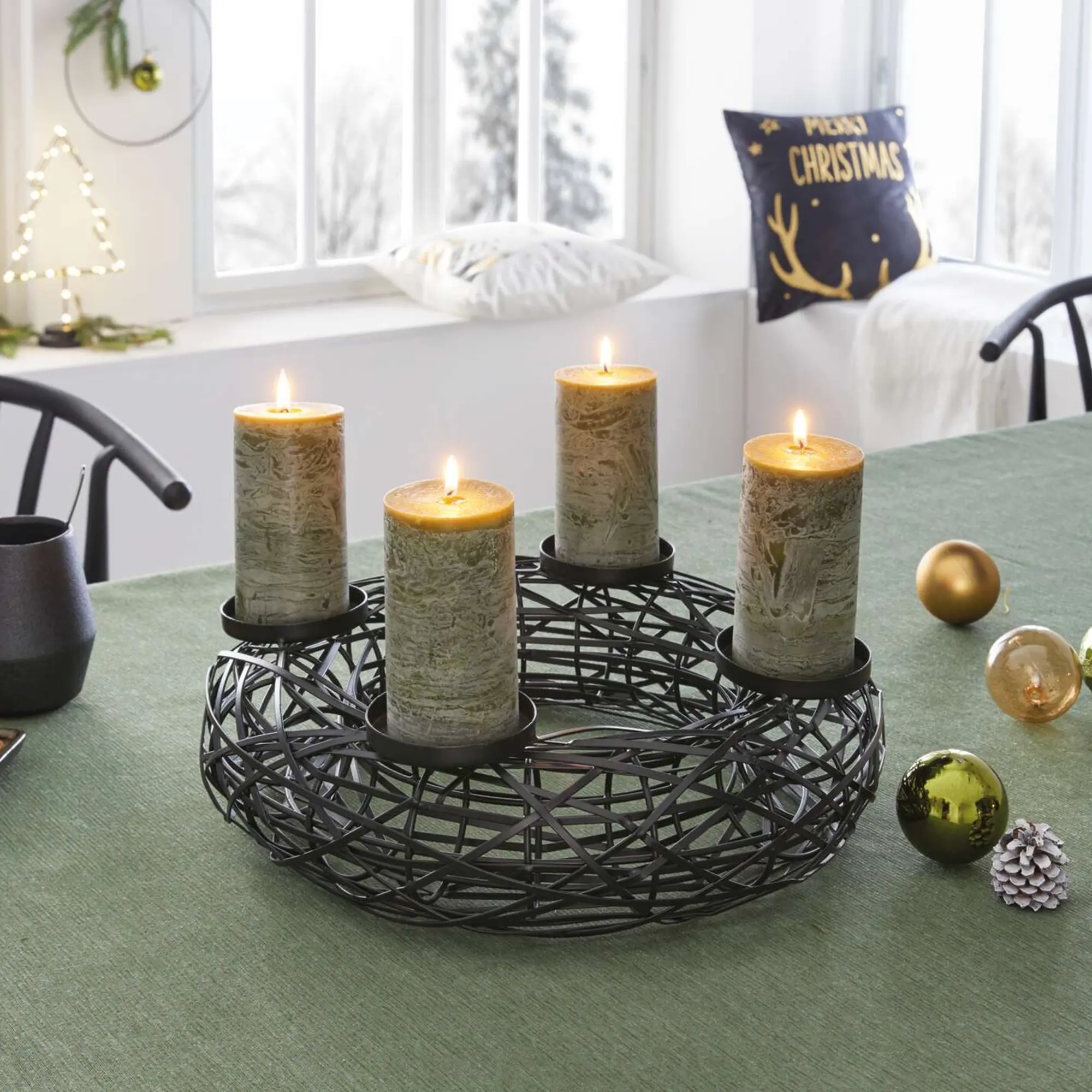 Metallkranz "Candela"  im Frank Flechtwaren Online Shop kaufen