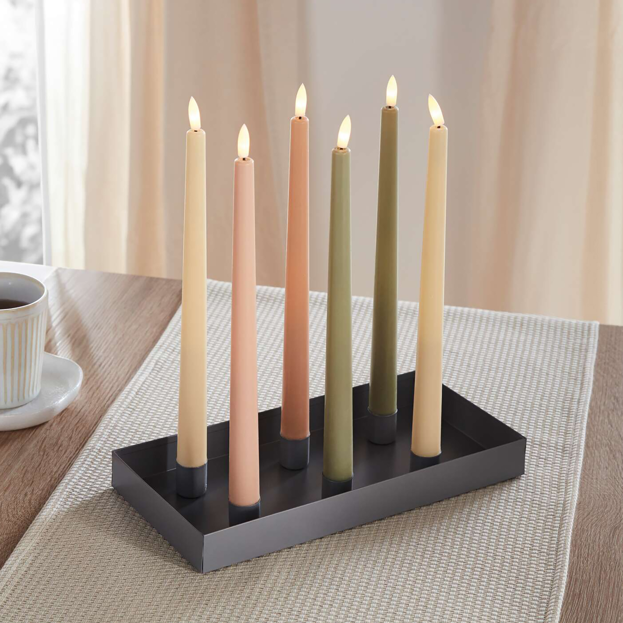 LED-Stabkerze "Harmonie", 3er Set  im Frank Flechtwaren Online Shop kaufen