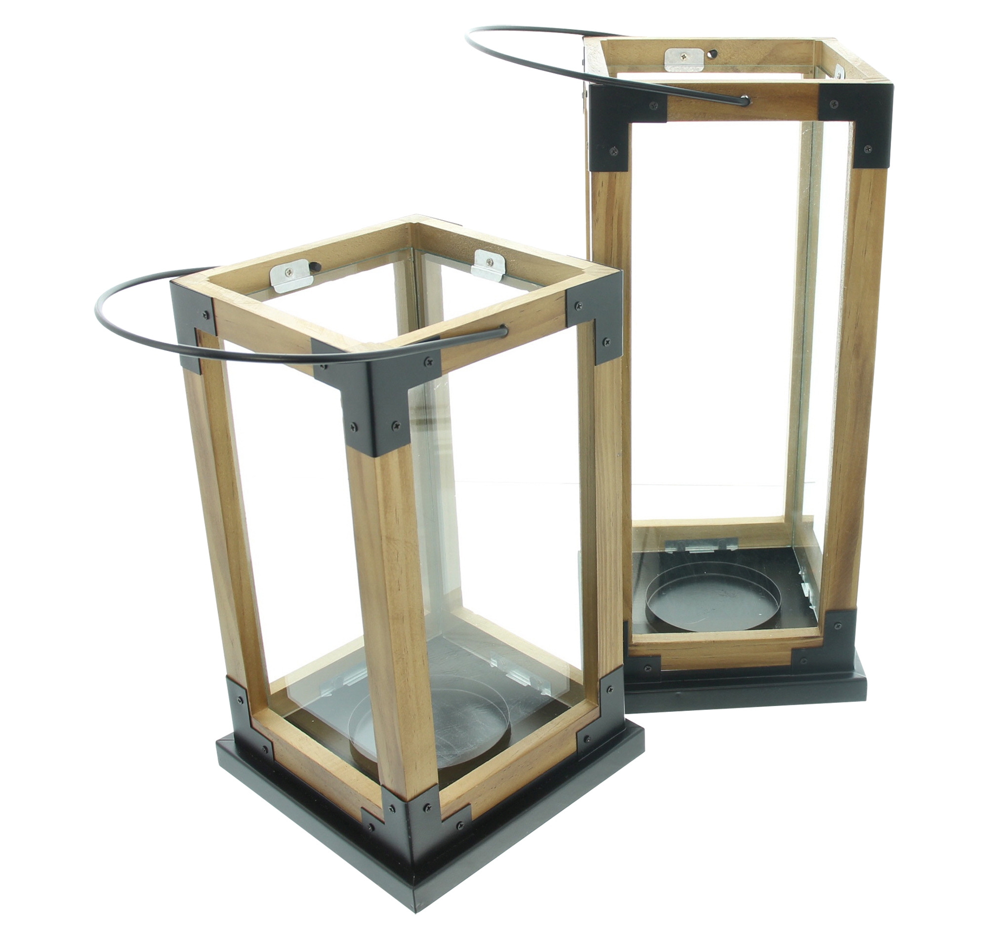 Laterne "Industrial Chic", 2er Set  im Frank Flechtwaren Online Shop für Laternen kaufen