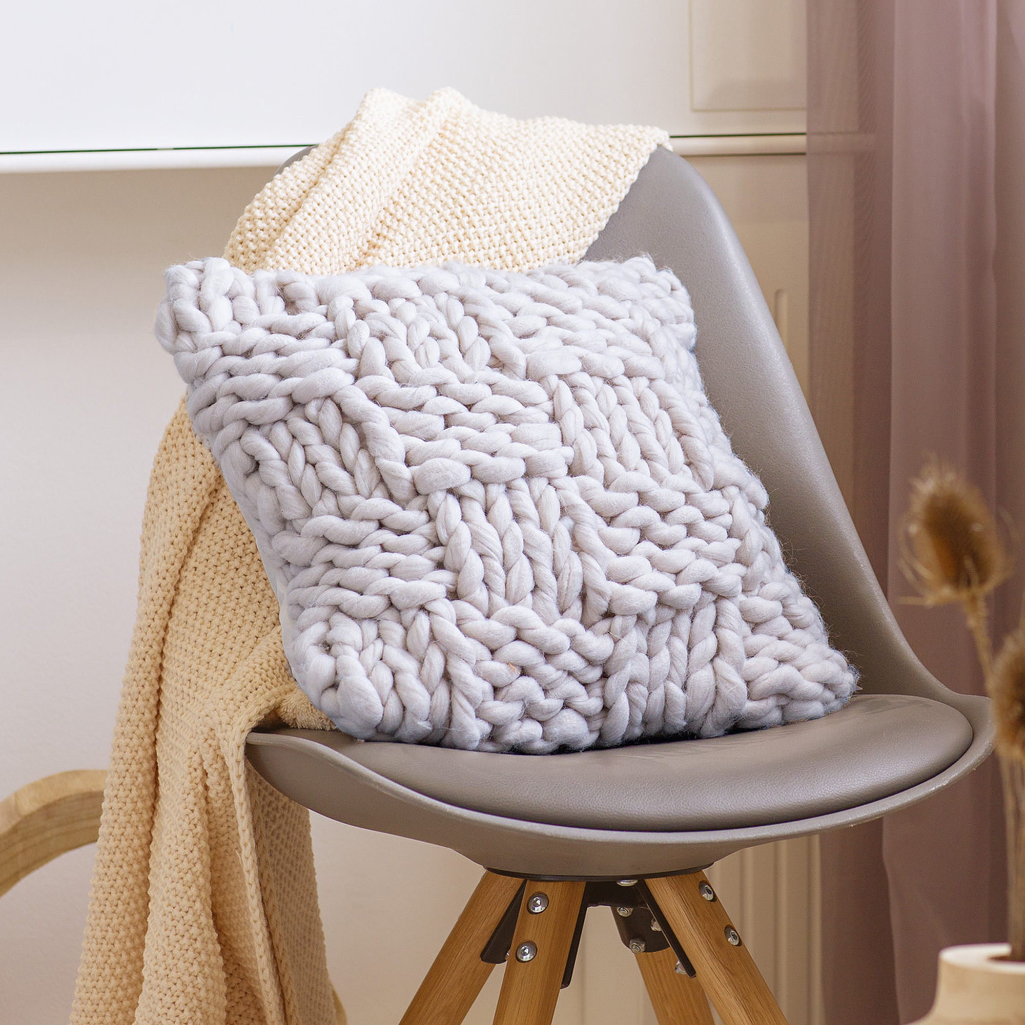 Acheter Housse de coussin "tricot"  dans la boutique en ligne de Frank Flechtwaren