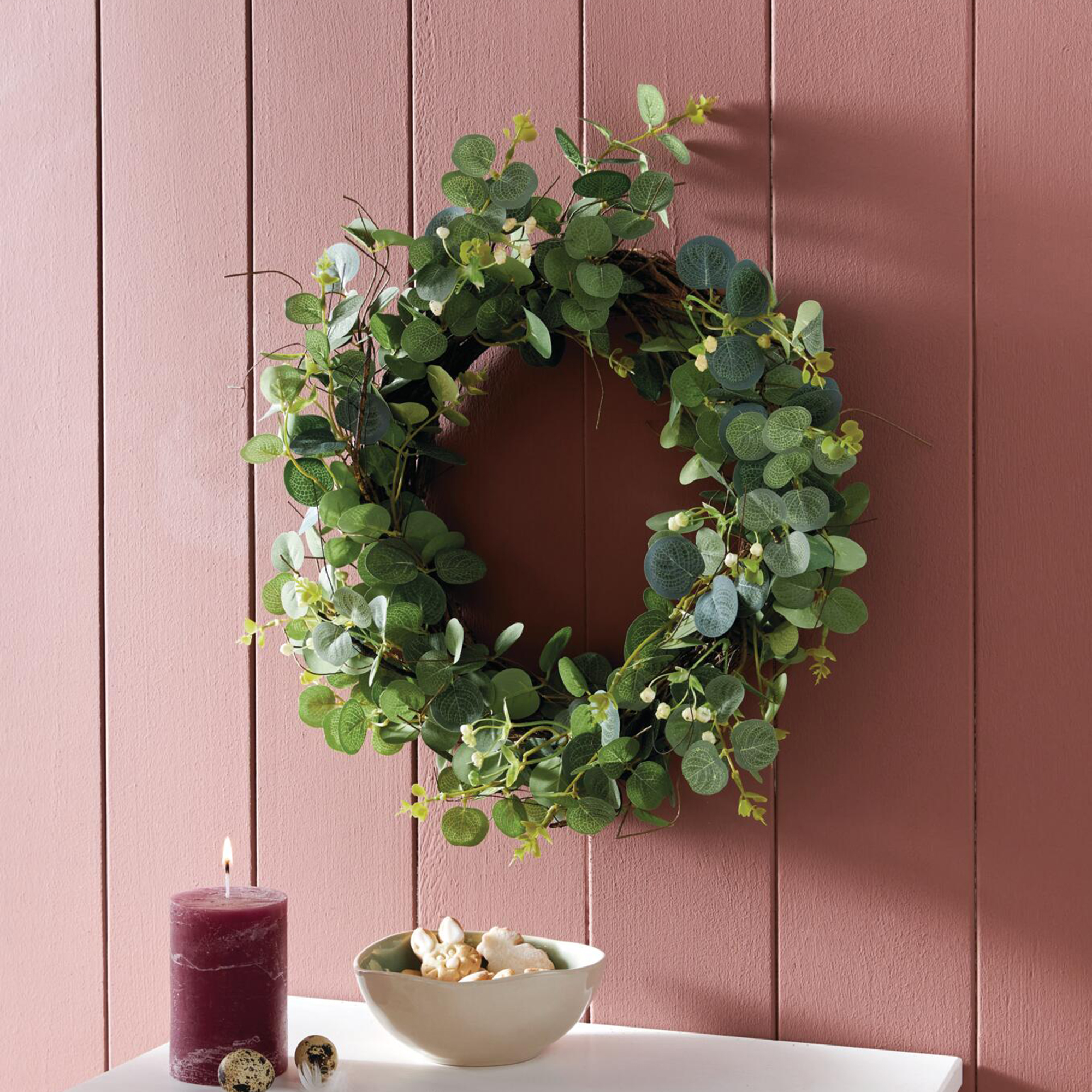 Kranz "Eukalyptus"  im Frank Flechtwaren Online Shop für Gerade eingetroffen kaufen