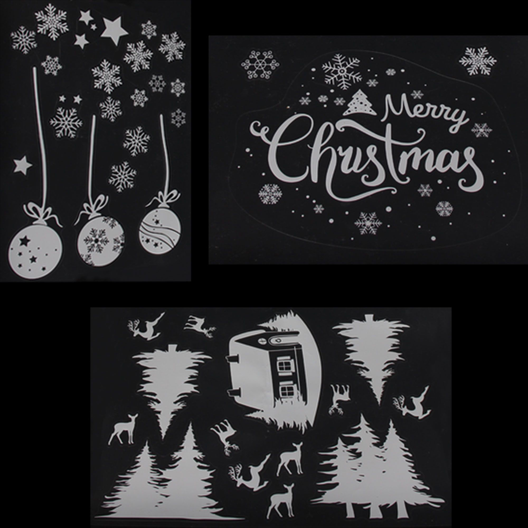 Fenstersticker "Merry Christmas", 33er Set im Frank Flechtwaren Online Shop für Weihnachten kaufen Fenstersticker "Merry Christmas", 33er Set im Frank Flechtwaren Online Shop für Weihnachten kaufen