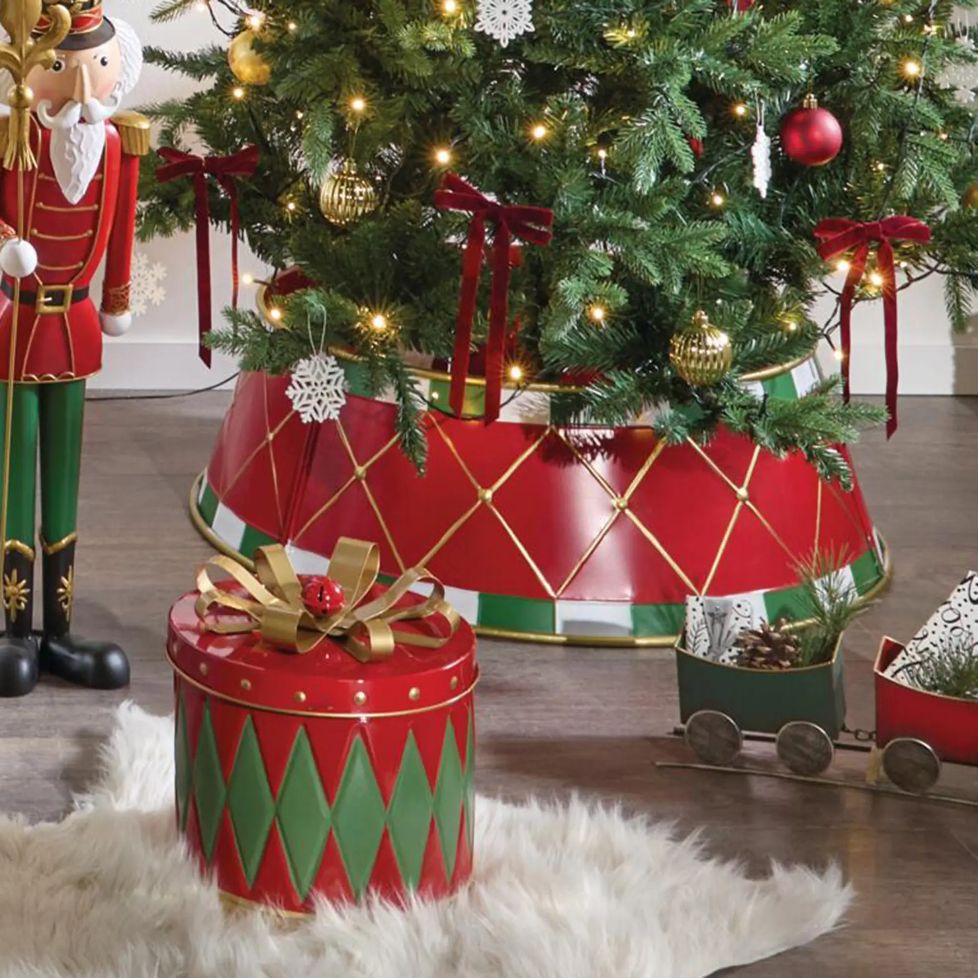 Weihnachtsbaumring "Merry Christmas"  im Frank Flechtwaren Online Shop kaufen