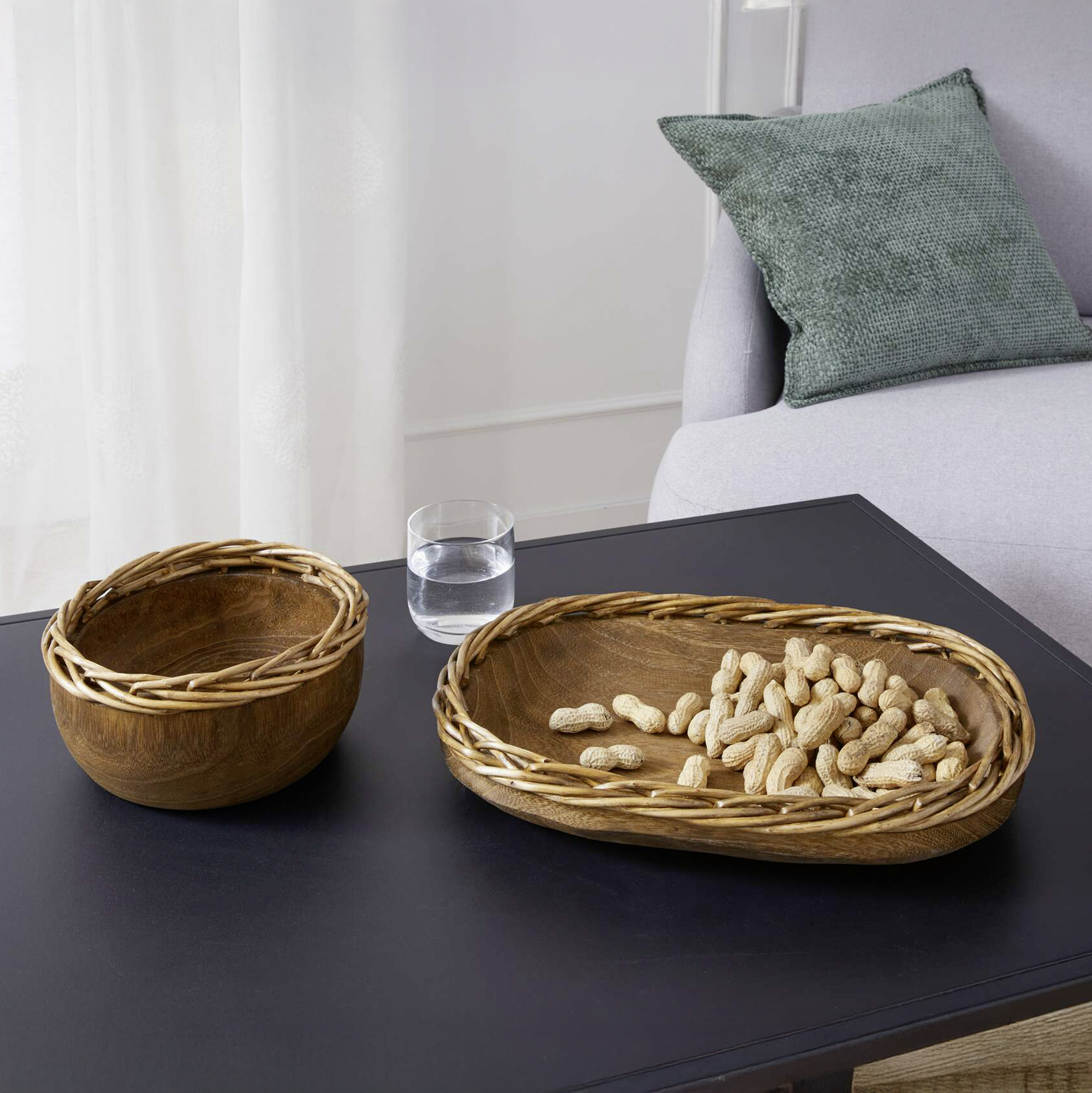 Schale "Flechtrand", oval  im Frank Flechtwaren Online Shop kaufen