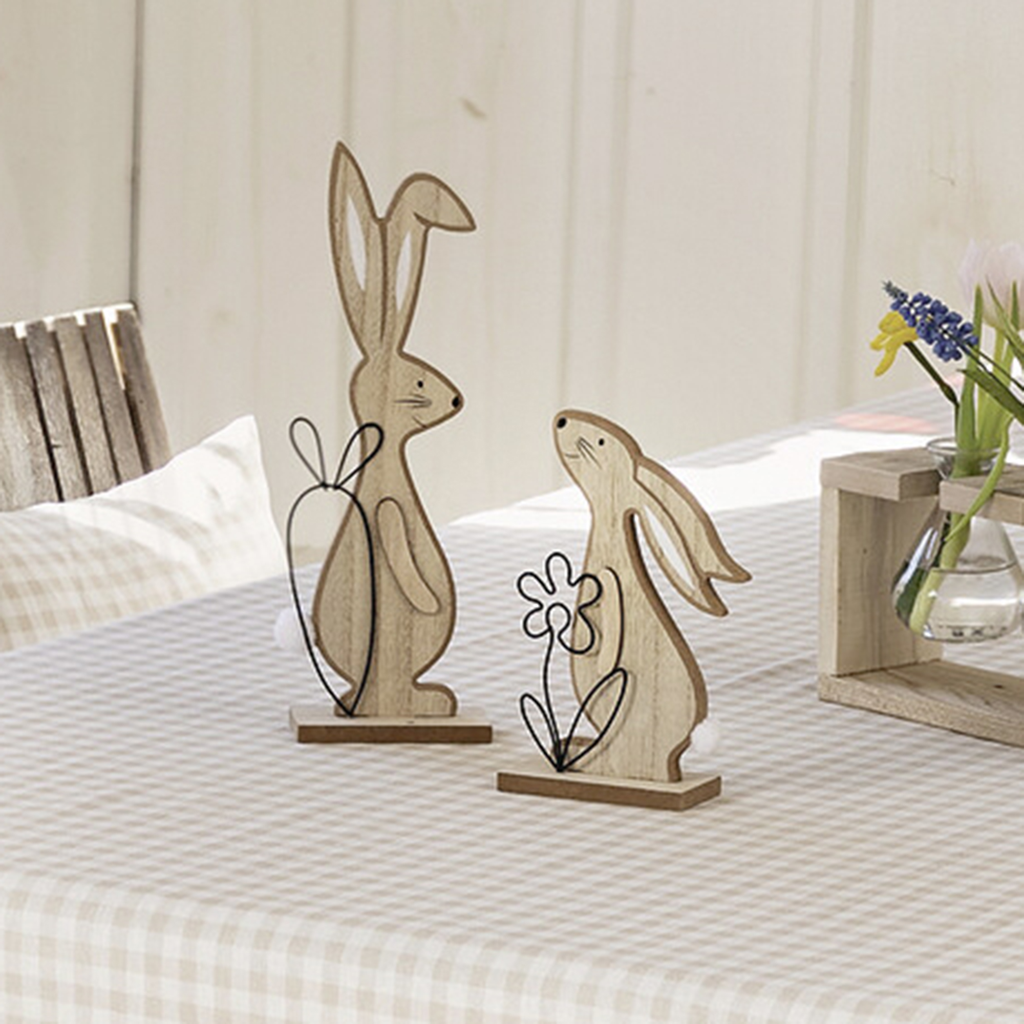 Hase "Natur", 2er Set im Frank Flechtwaren Online Shop für Ostern kaufen Hase "Natur", 2er Set im Frank Flechtwaren Online Shop für Ostern kaufen