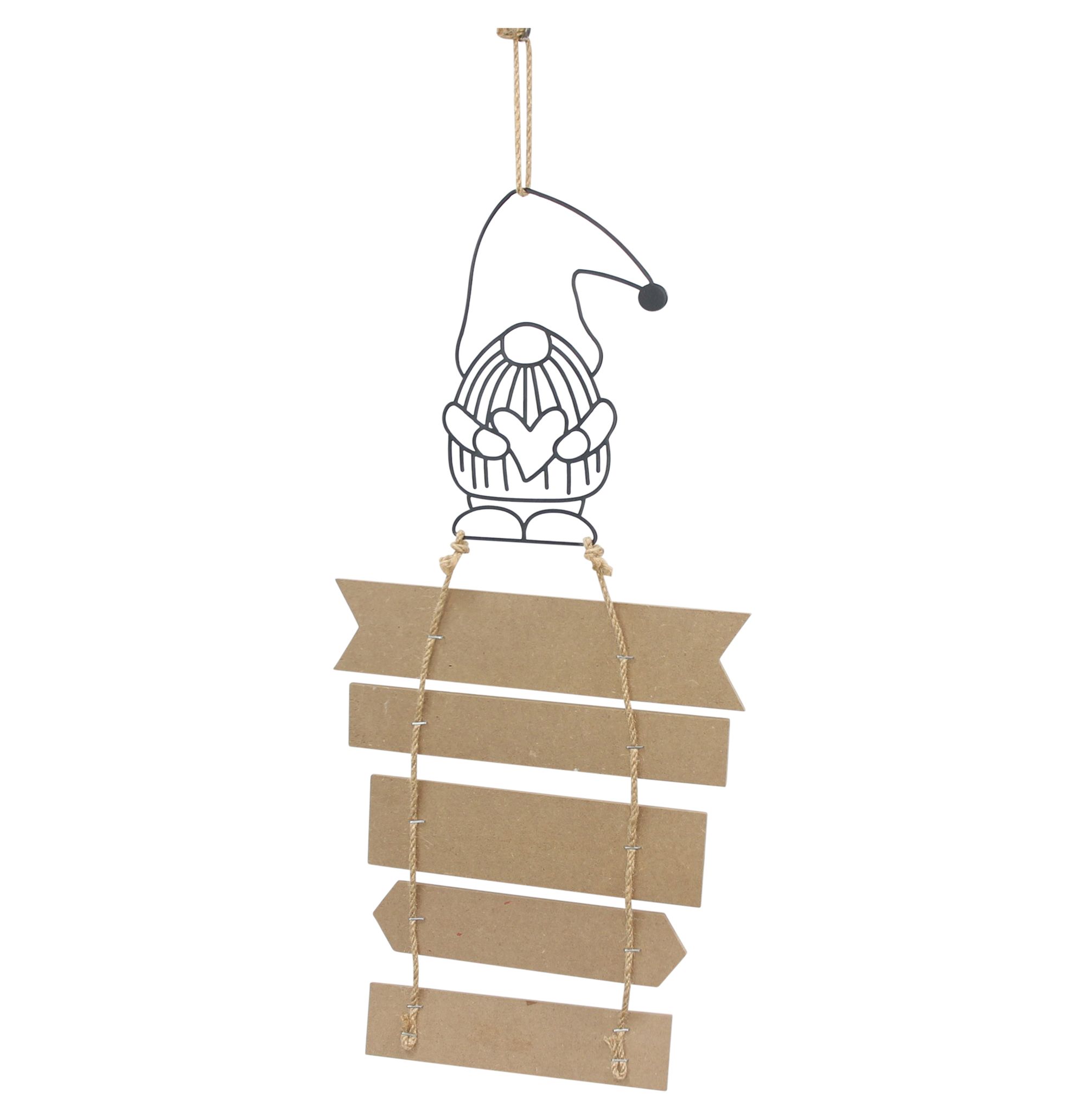 Schild "Weihnachts-Wichtelzauber"  im Frank Flechtwaren Online Shop für Dekohänger  kaufen