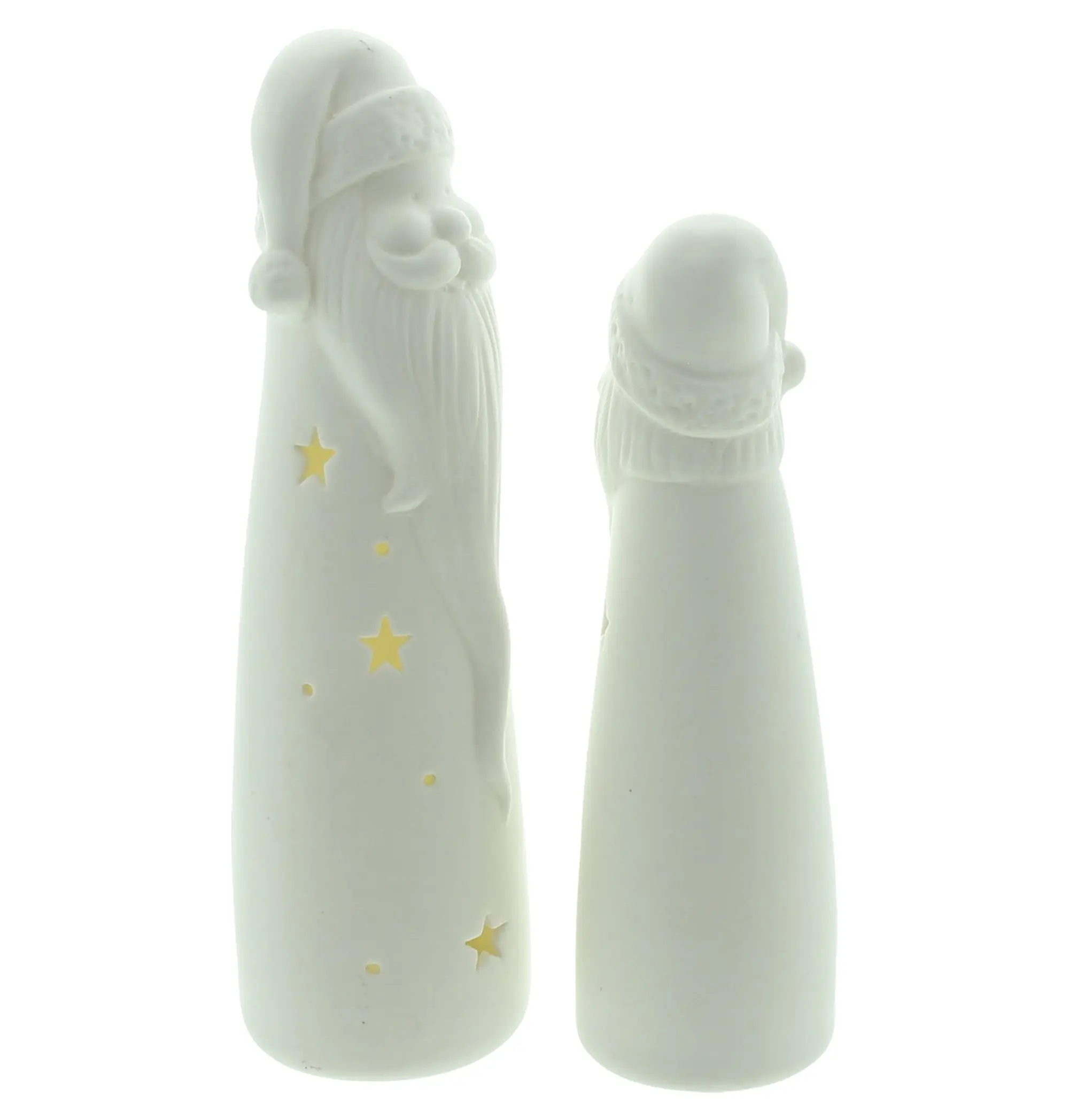 LED-Santa "White", 2er Set  im Frank Flechtwaren Online Shop für Weihnachtsmänner kaufen