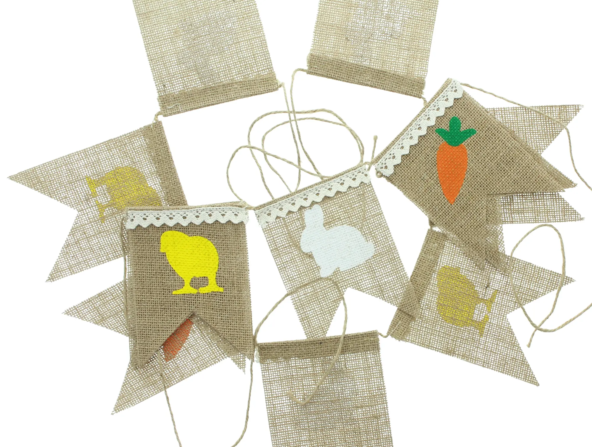 Wimpelgirlande "Ostern", 2er Set  im Frank Flechtwaren Online Shop für Hasen &amp; Co kaufen