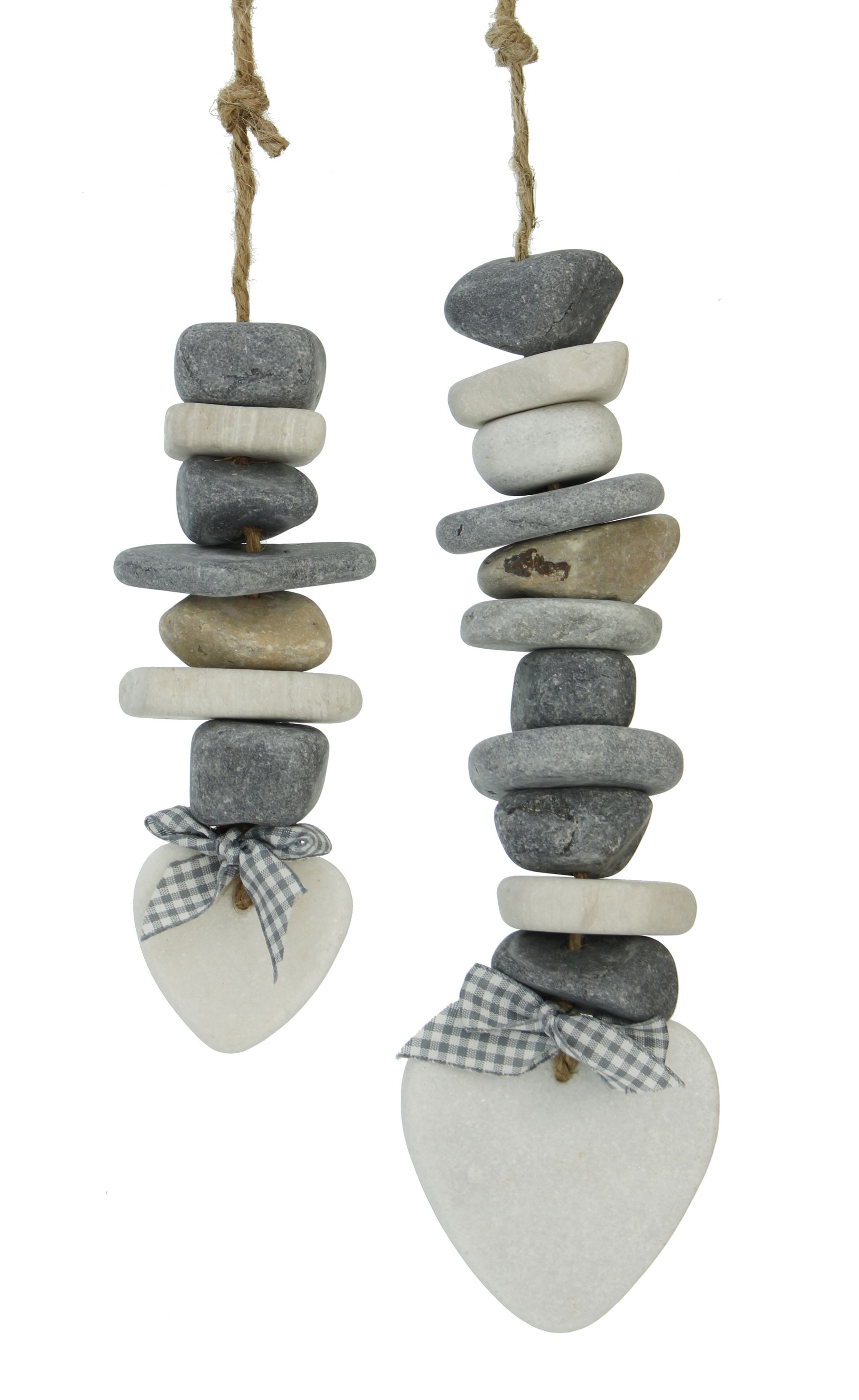Hänger "Steinherz", 2er Set im Frank Flechtwaren Online Shop für Ostern kaufen Hänger "Steinherz", 2er Set im Frank Flechtwaren Online Shop für Ostern kaufen