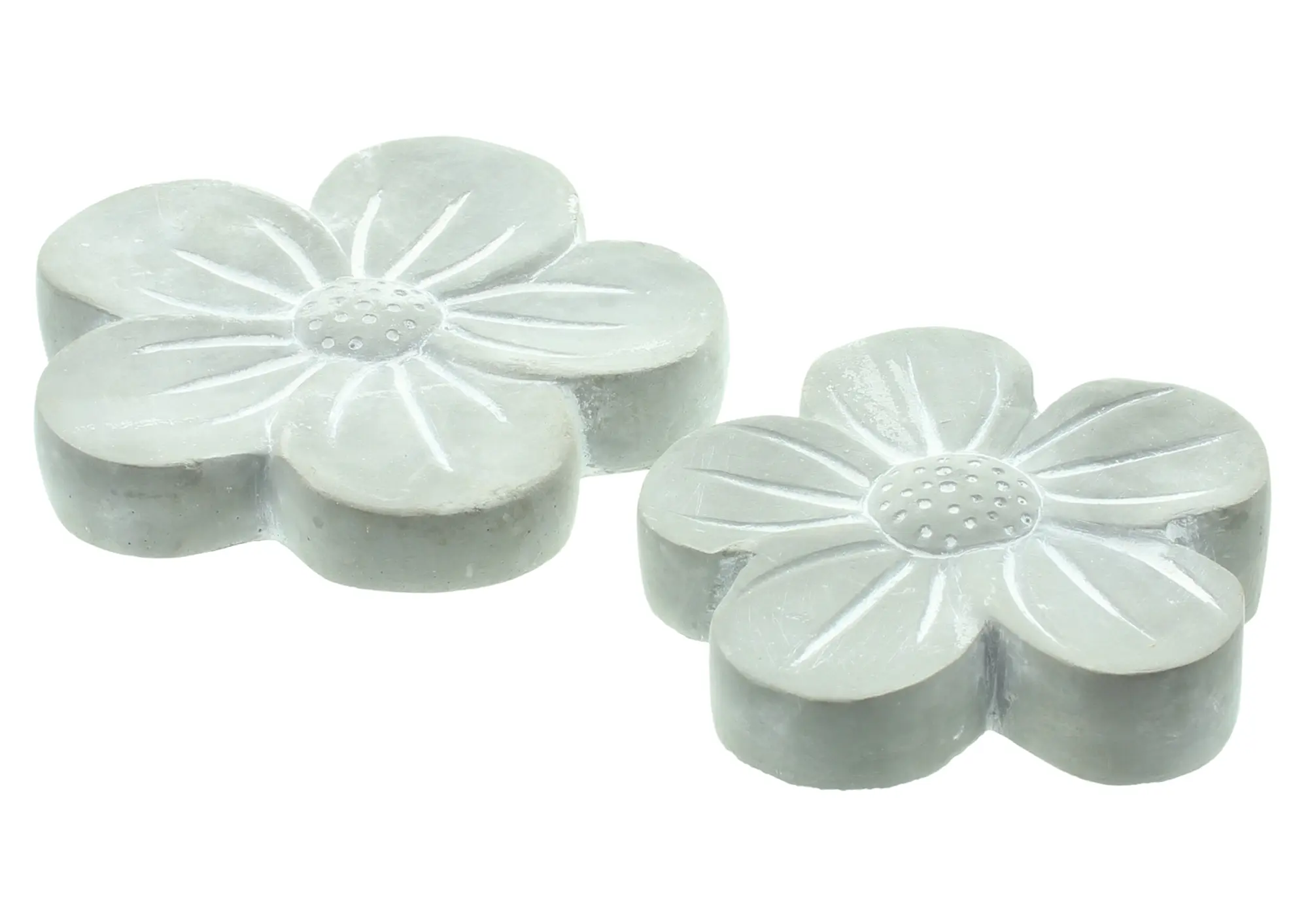 Blüte "Stone", 2er Set  im Frank Flechtwaren Online Shop für Gartenfiguren kaufen