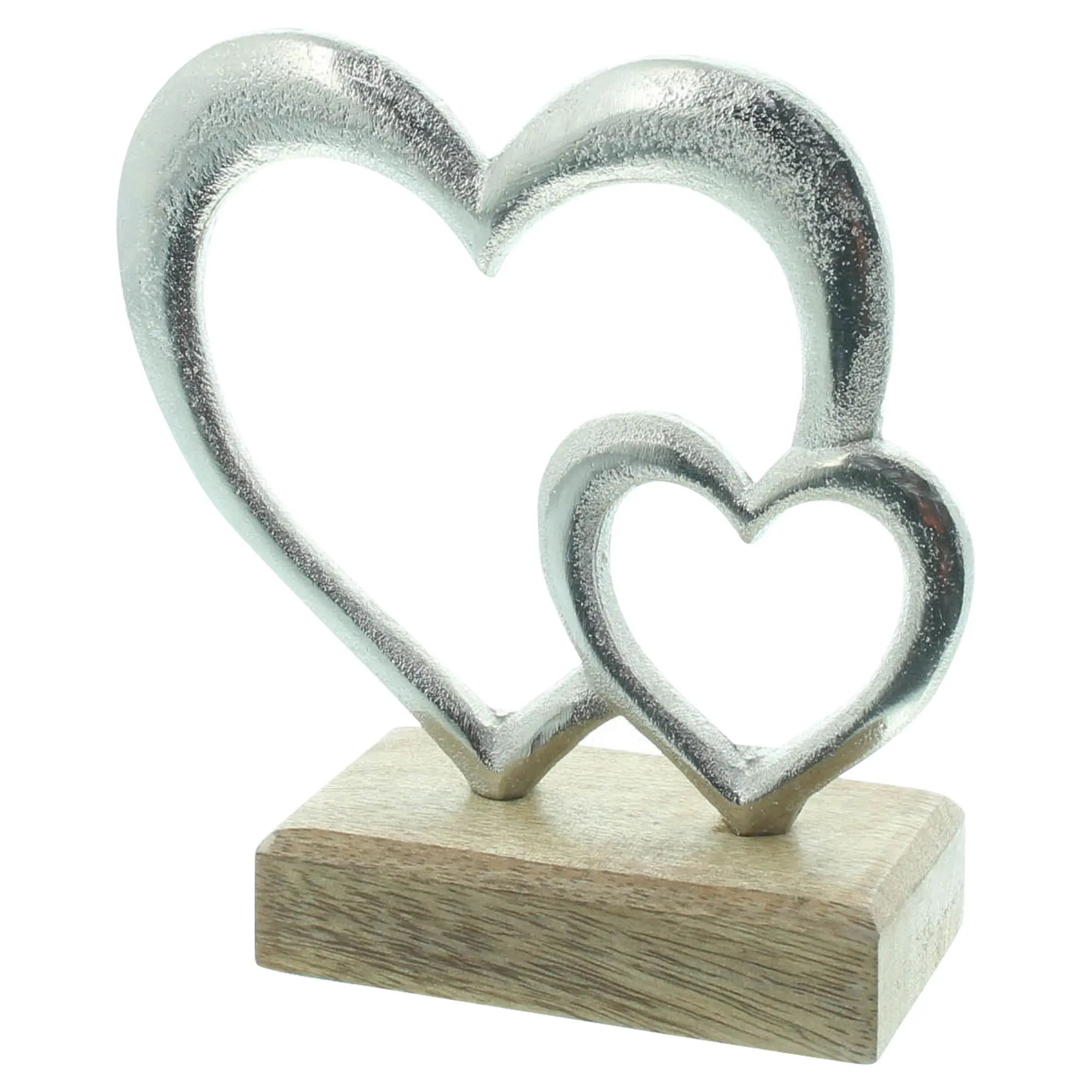 Herz-Deko "Silber"  im Frank Flechtwaren Online Shop für Herzflattern kaufen