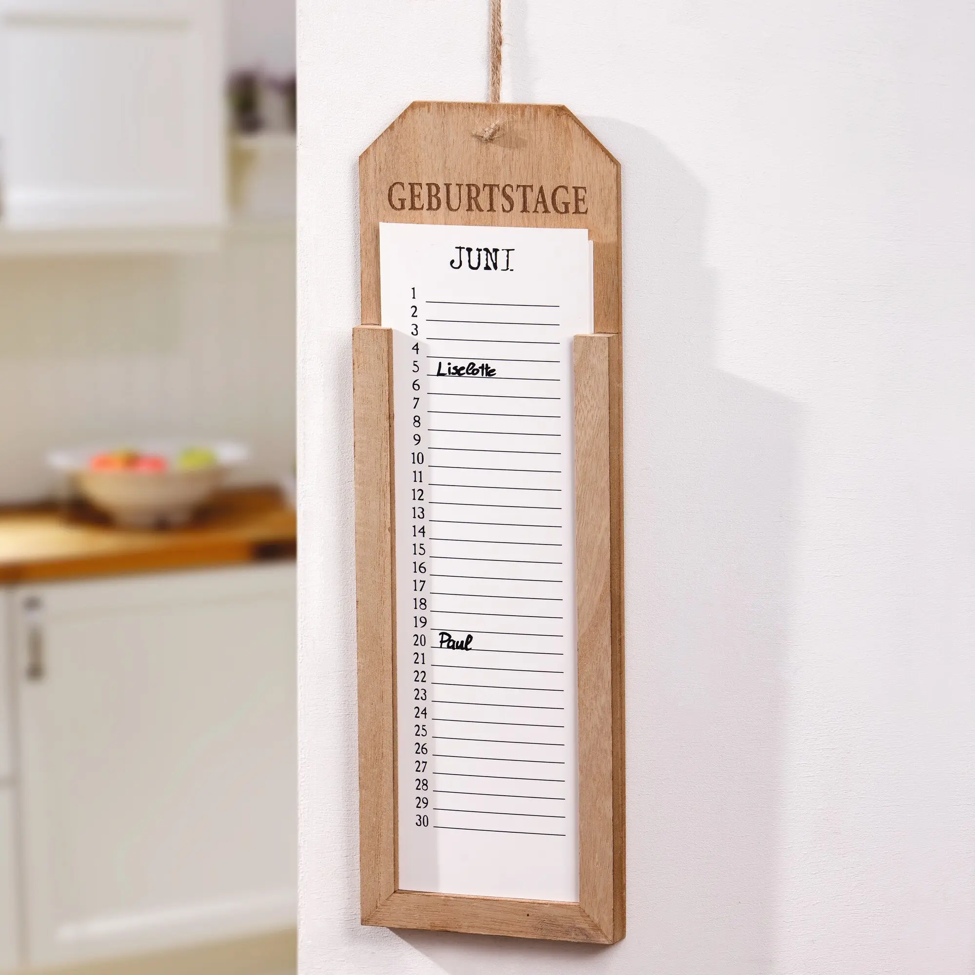 Memoboard "Geburtstage"  im Frank Flechtwaren Online Shop kaufen
