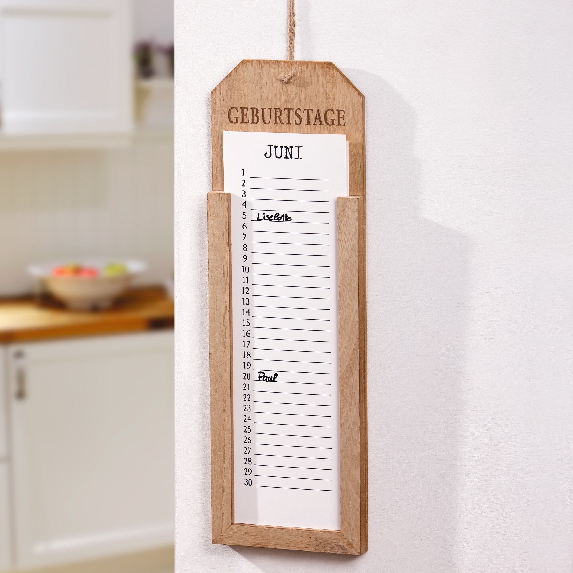 Acheter Tableau mémo "Geburtstage"  dans la boutique en ligne de Frank Flechtwaren
