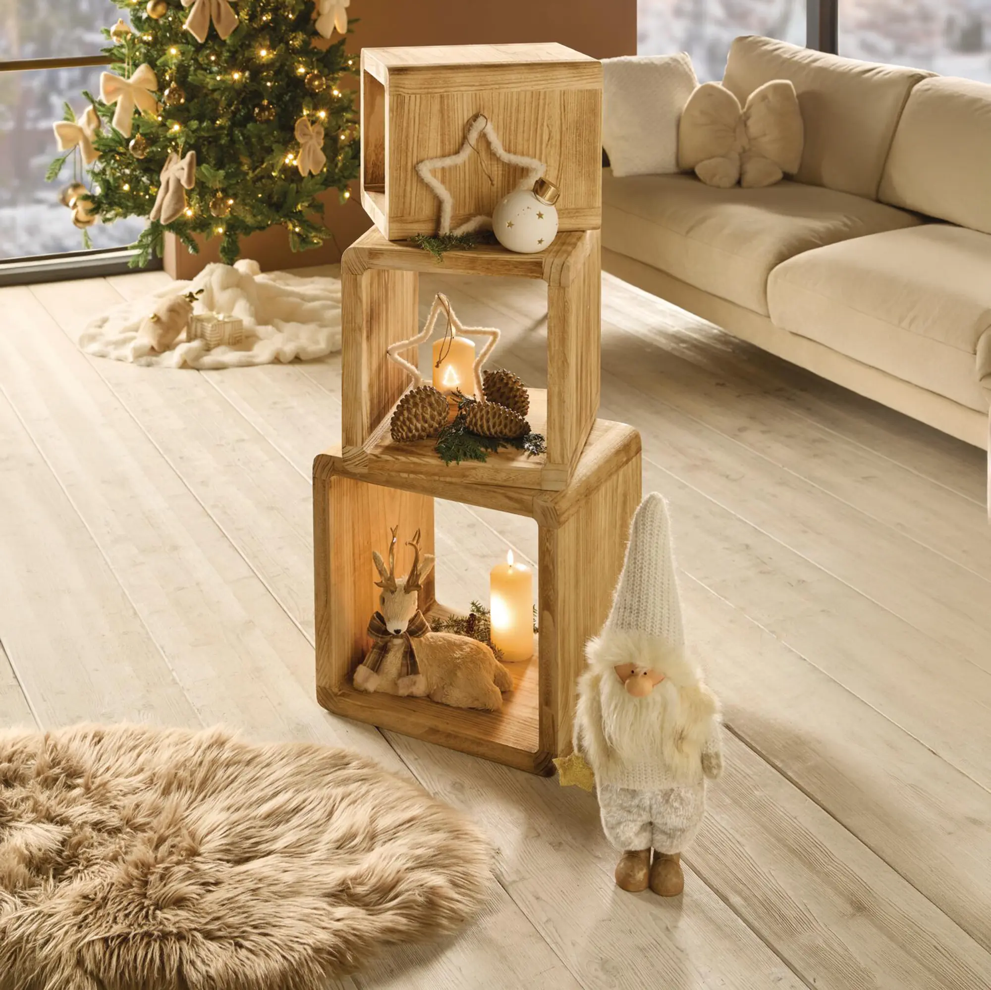 Regal-Cubes "Geflammt", 3er Set  im Frank Flechtwaren Online Shop für FRANK 1885 kaufen
