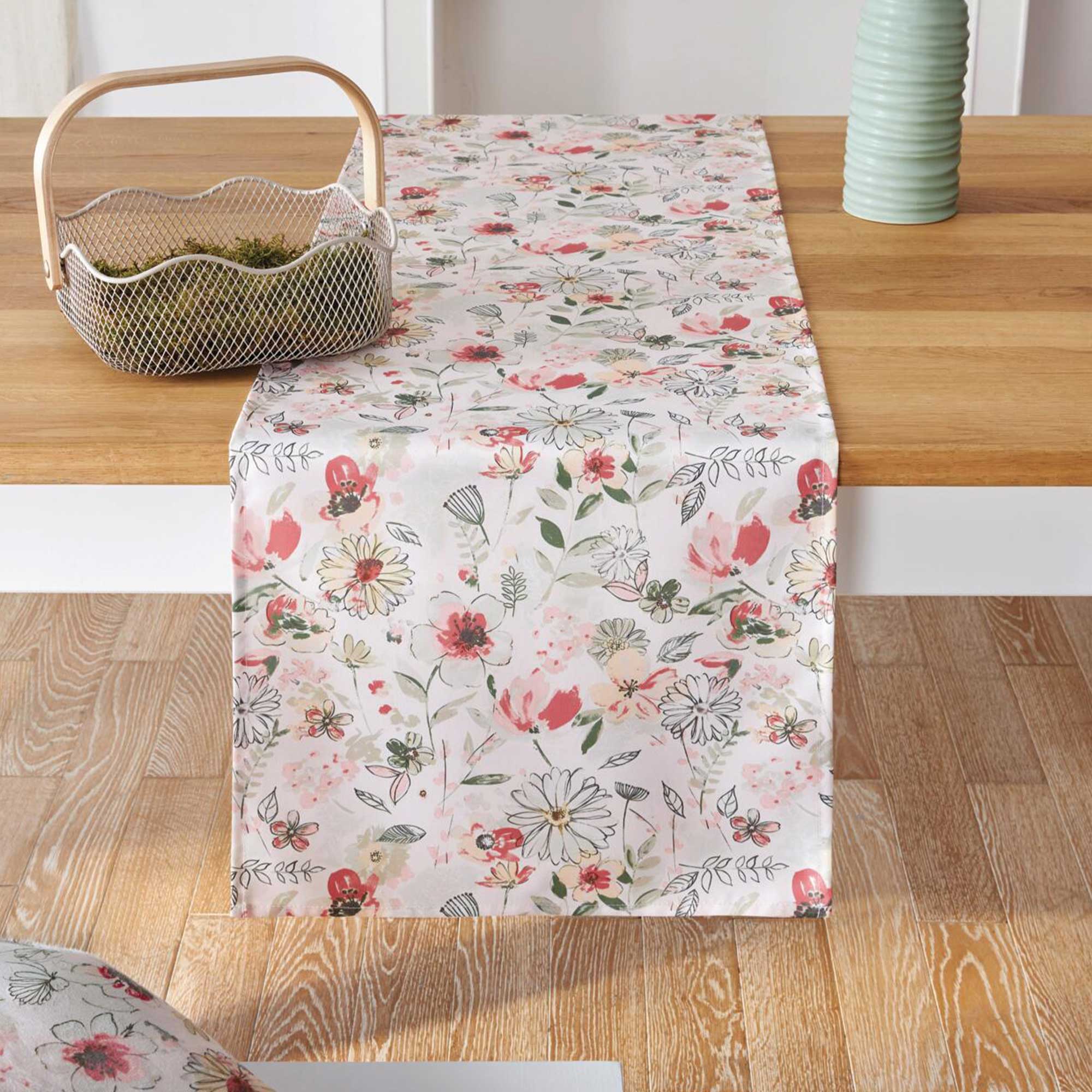 Tischläufer "Aquarellblumen"  im Frank Flechtwaren Online Shop kaufen