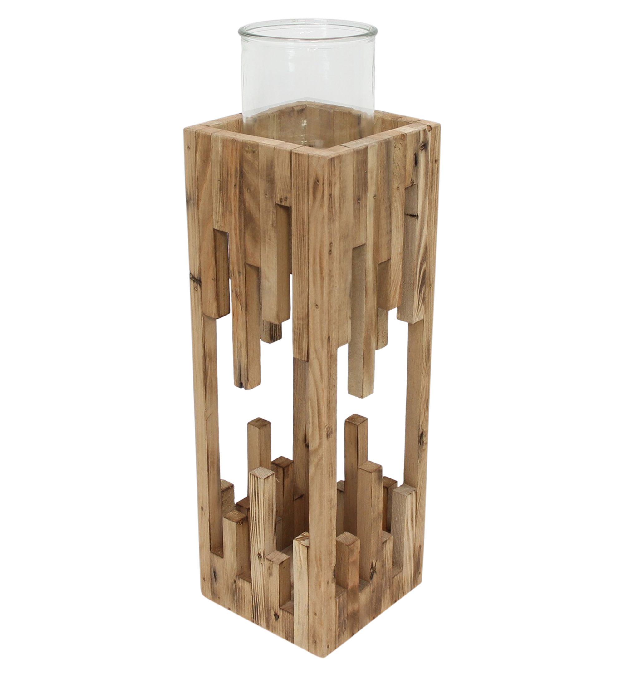 Windlichtsäule "Edges", klein  im Frank Flechtwaren Online Shop für Laternen kaufen