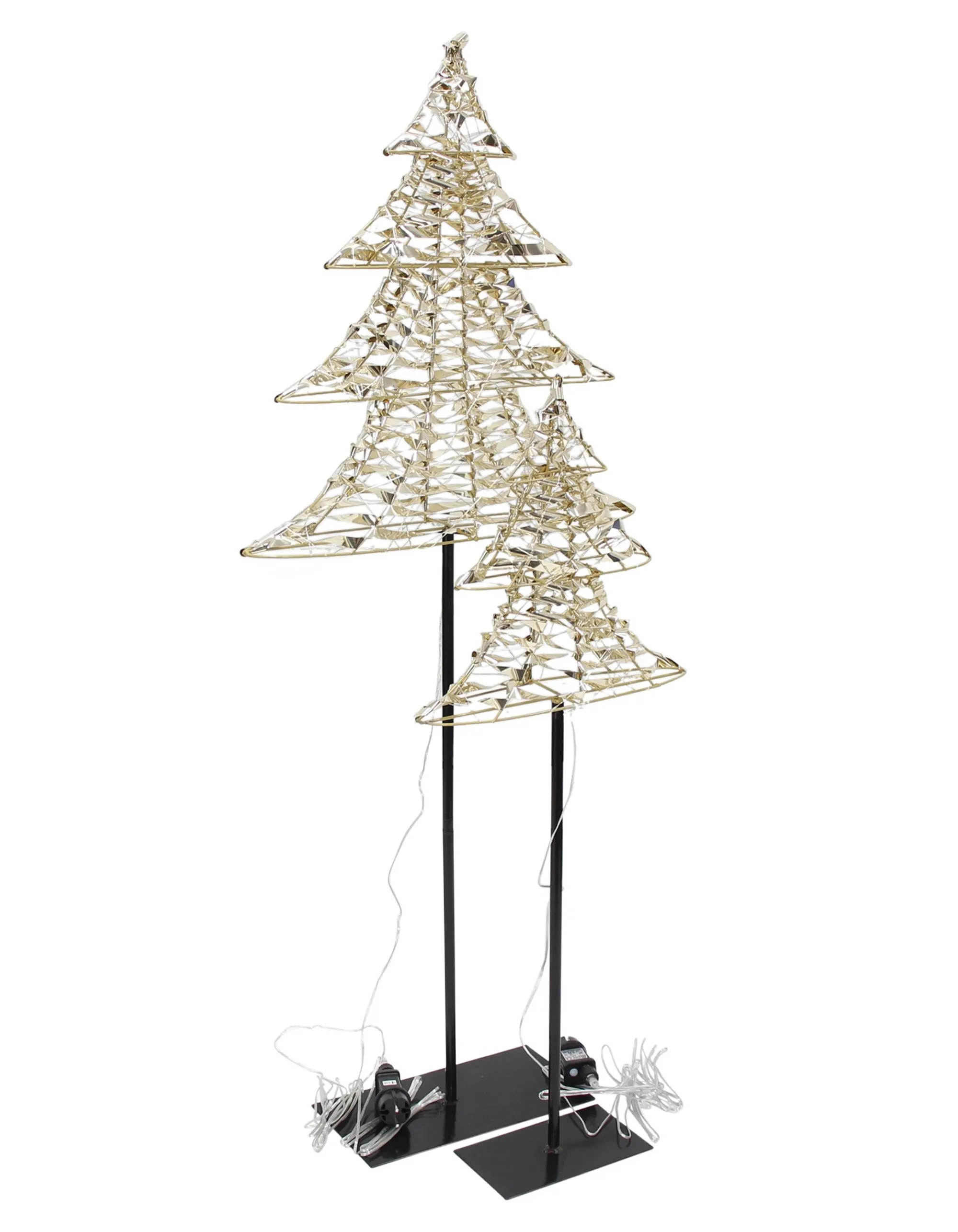 LED-Tanne "Golden", 2er Set  im Frank Flechtwaren Online Shop für Tannenbäume kaufen