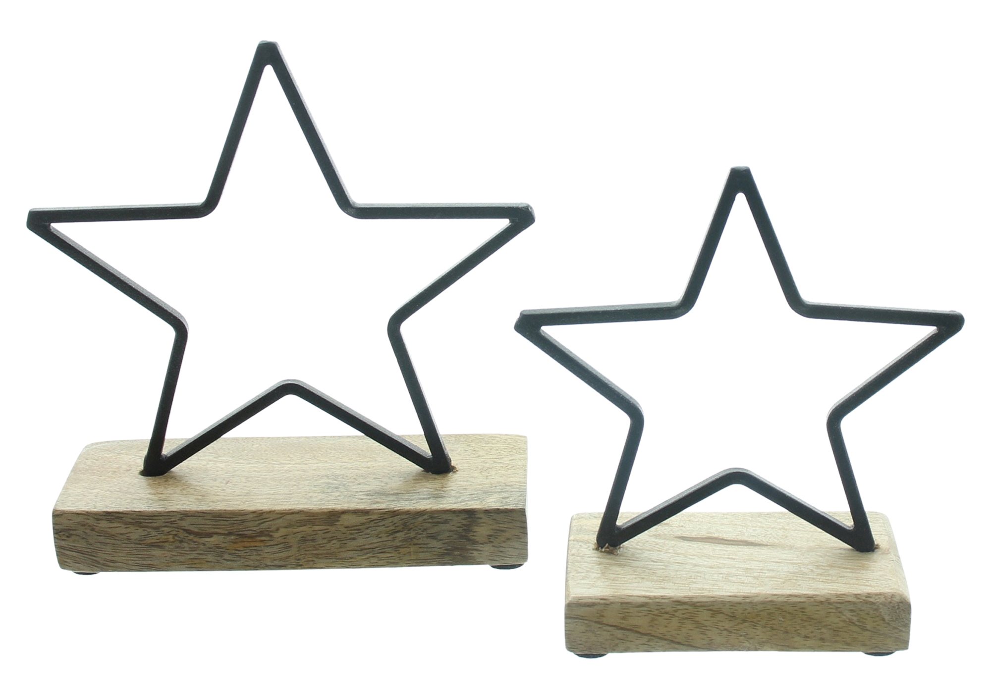 Stern "Black", 2er Set  im Frank Flechtwaren Online Shop kaufen