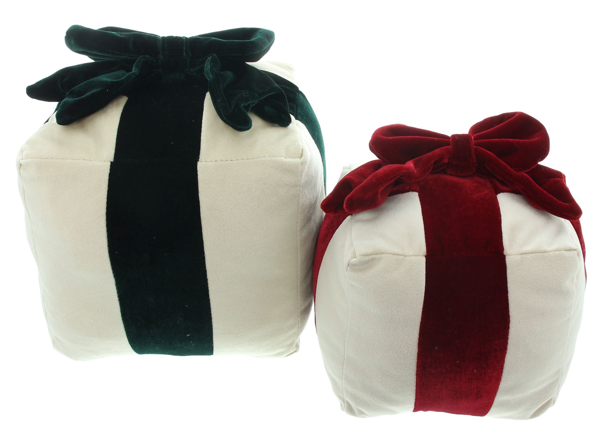 Deko-Kissen "Geschenk", 2er Set  im Frank Flechtwaren Online Shop für Weihnachtliche Kissen &amp; Kissenhüllen kaufen