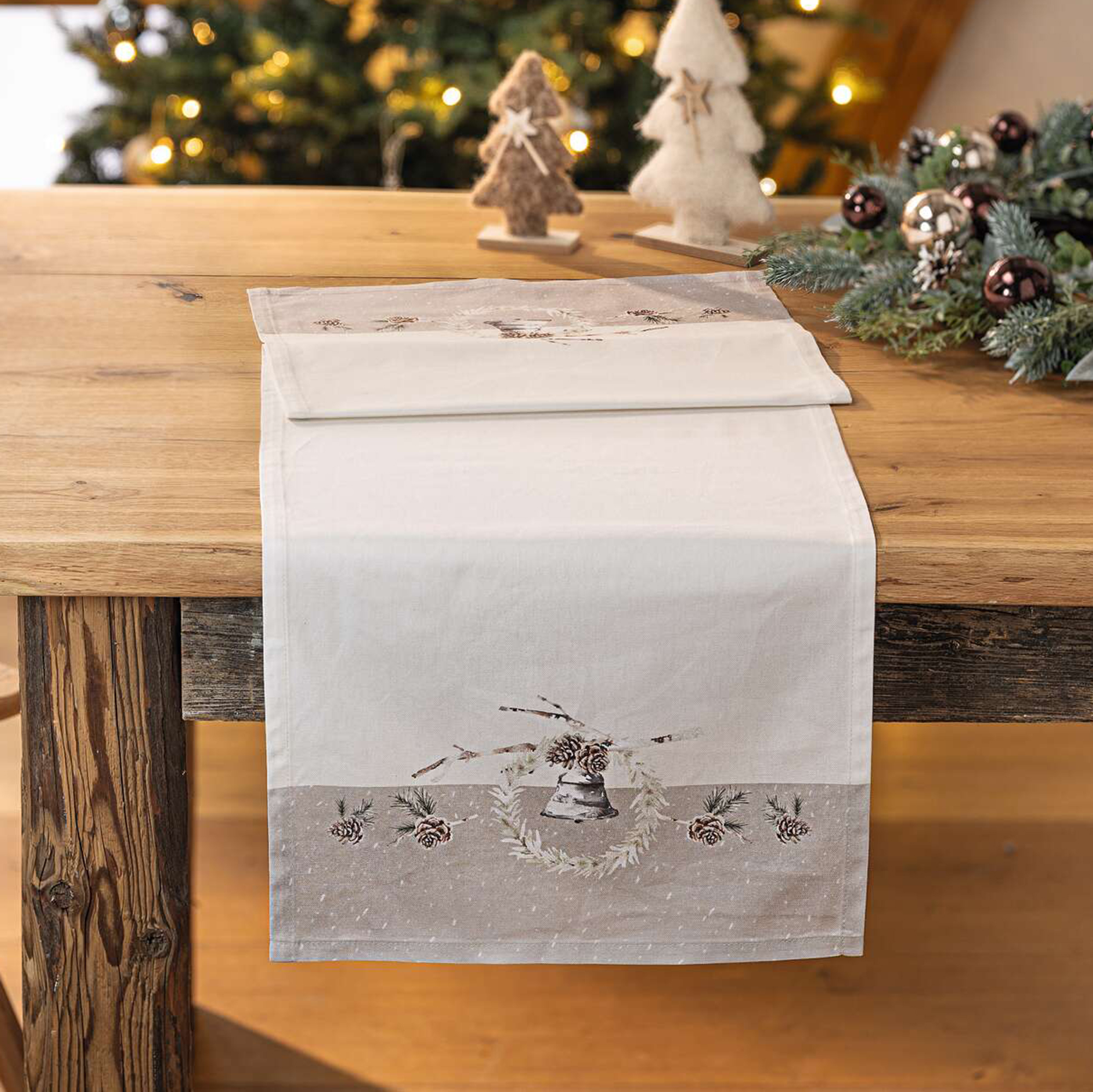 Tischläufer "Nostalgischer Winter"  im Frank Flechtwaren Online Shop kaufen