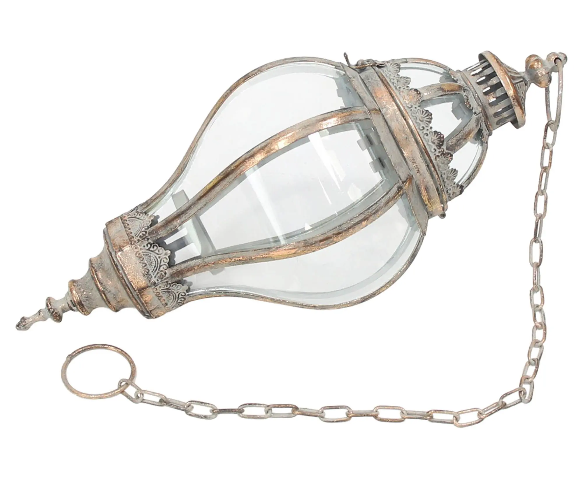 Hänge-Laterne "Metallic Vintage"  im Frank Flechtwaren Online Shop für Laternen kaufen