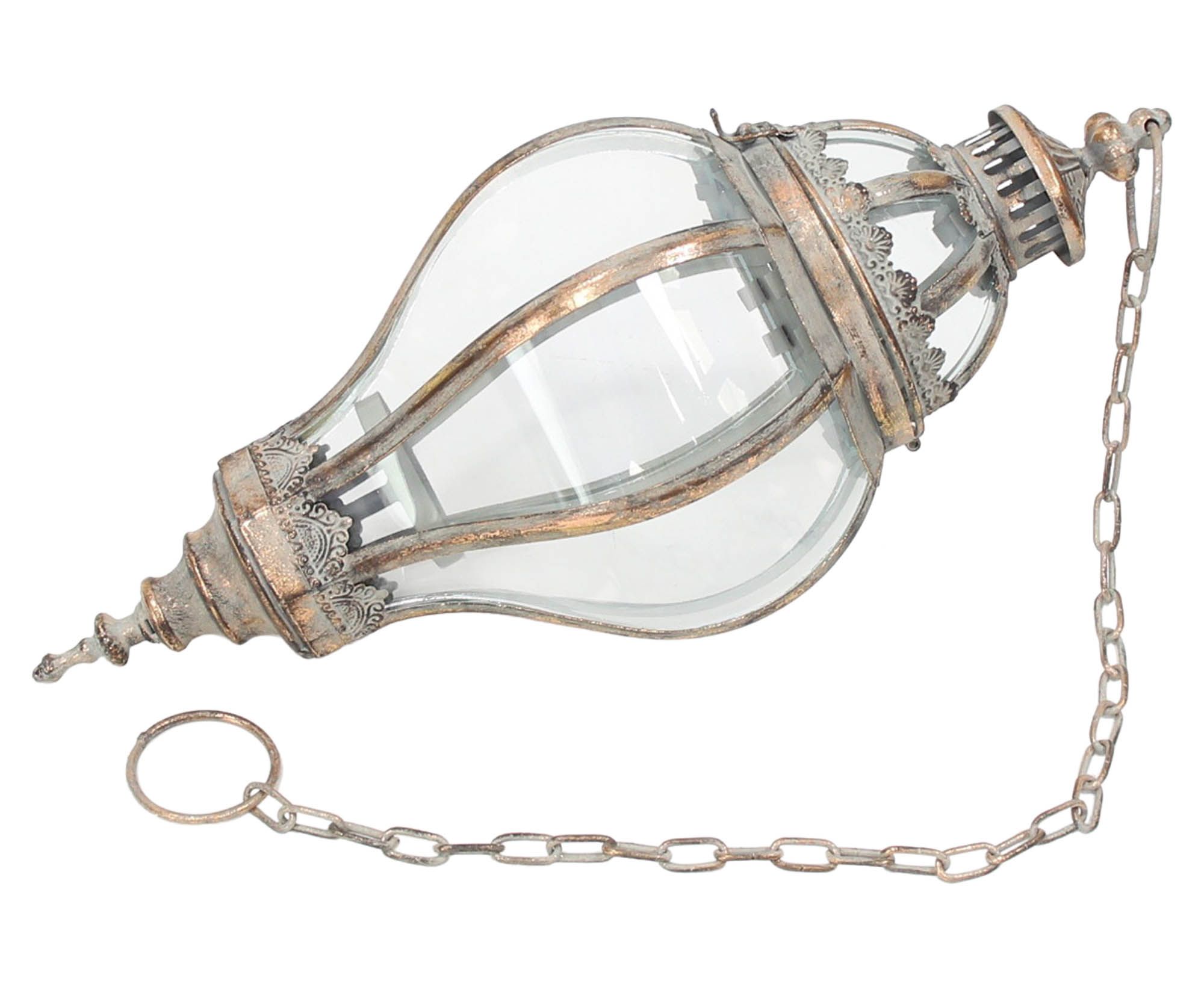 Hänge-Laterne "Metallic Vintage"  im Frank Flechtwaren Online Shop für Laternen kaufen