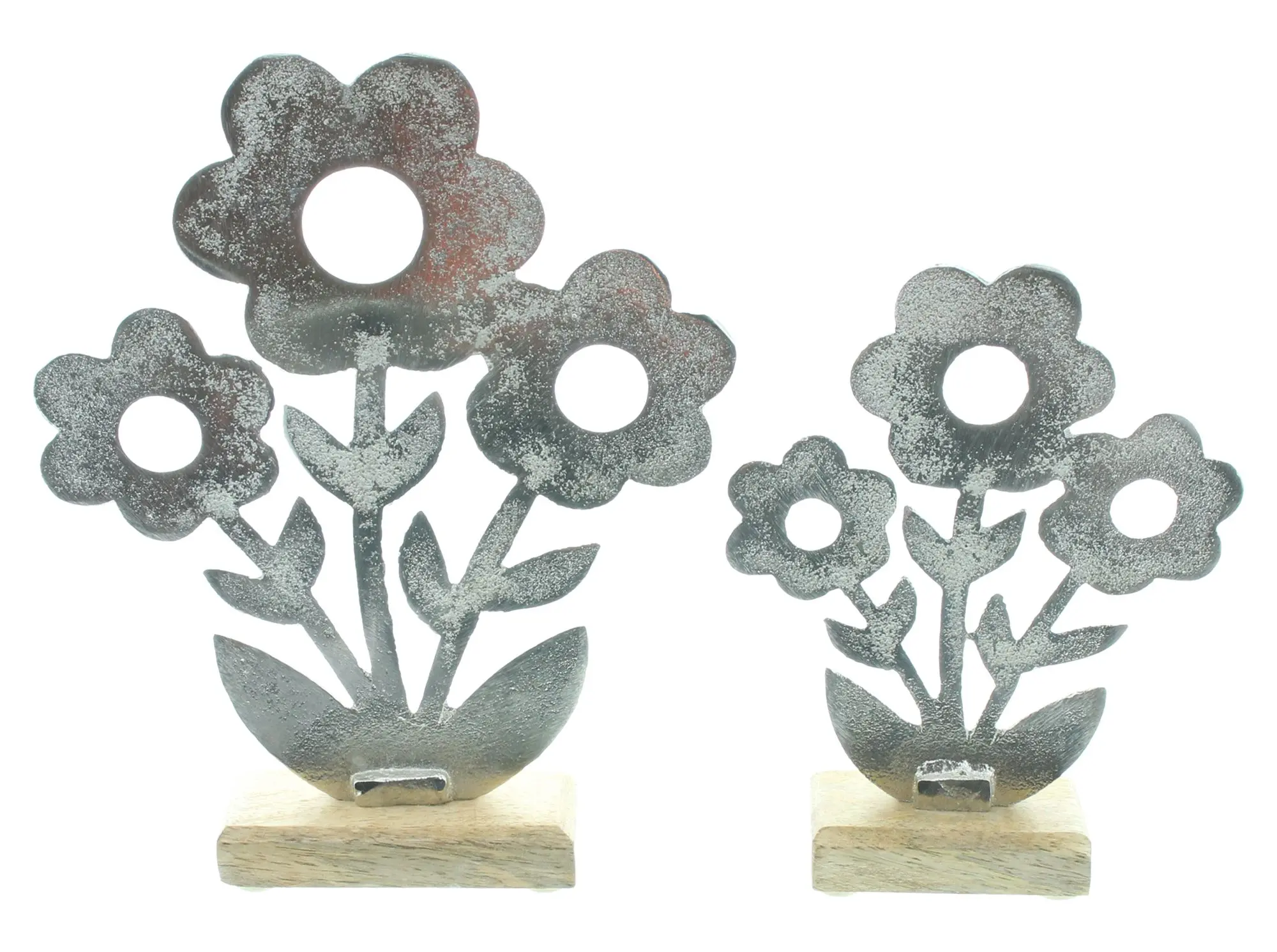 Blume "Silber", 2er Set im Frank Flechtwaren Online Shop für Ostern kaufen Blume "Silber", 2er Set im Frank Flechtwaren Online Shop für Ostern kaufen