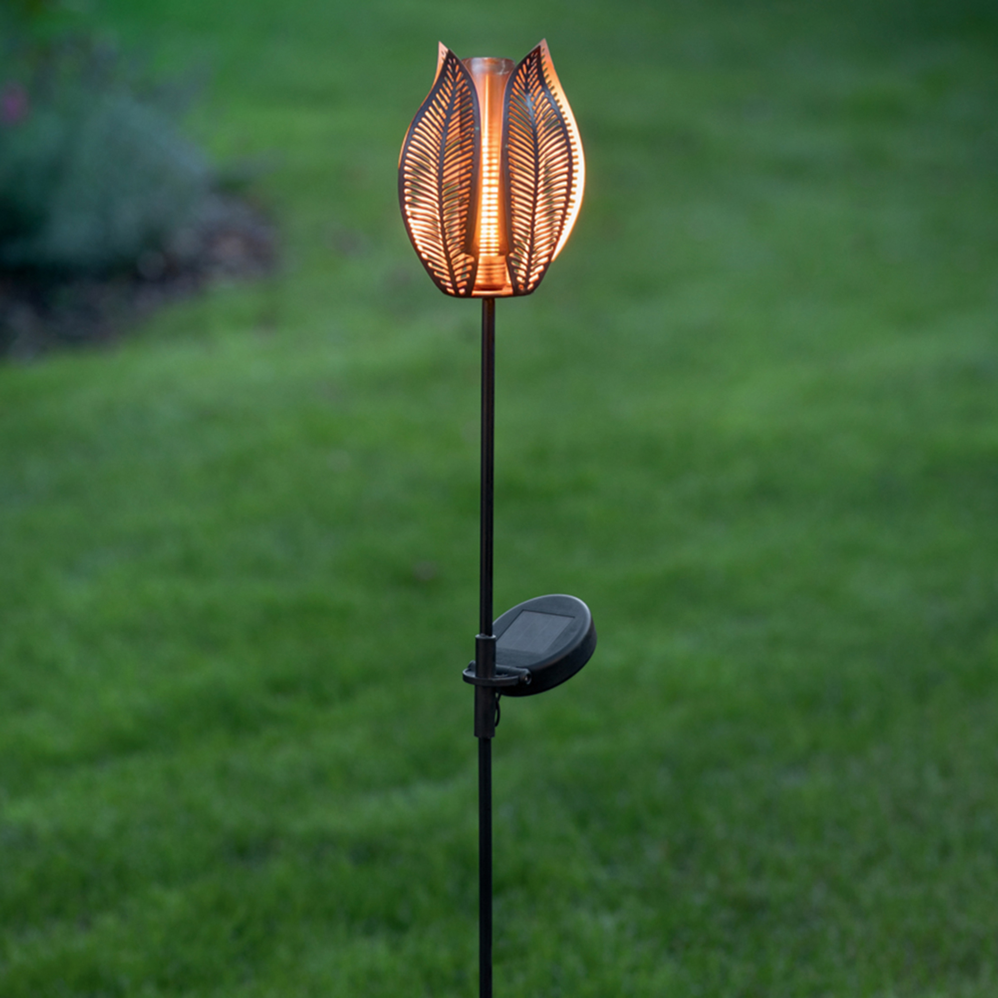 Solarstecker "Blume"  im Frank Flechtwaren Online Shop kaufen