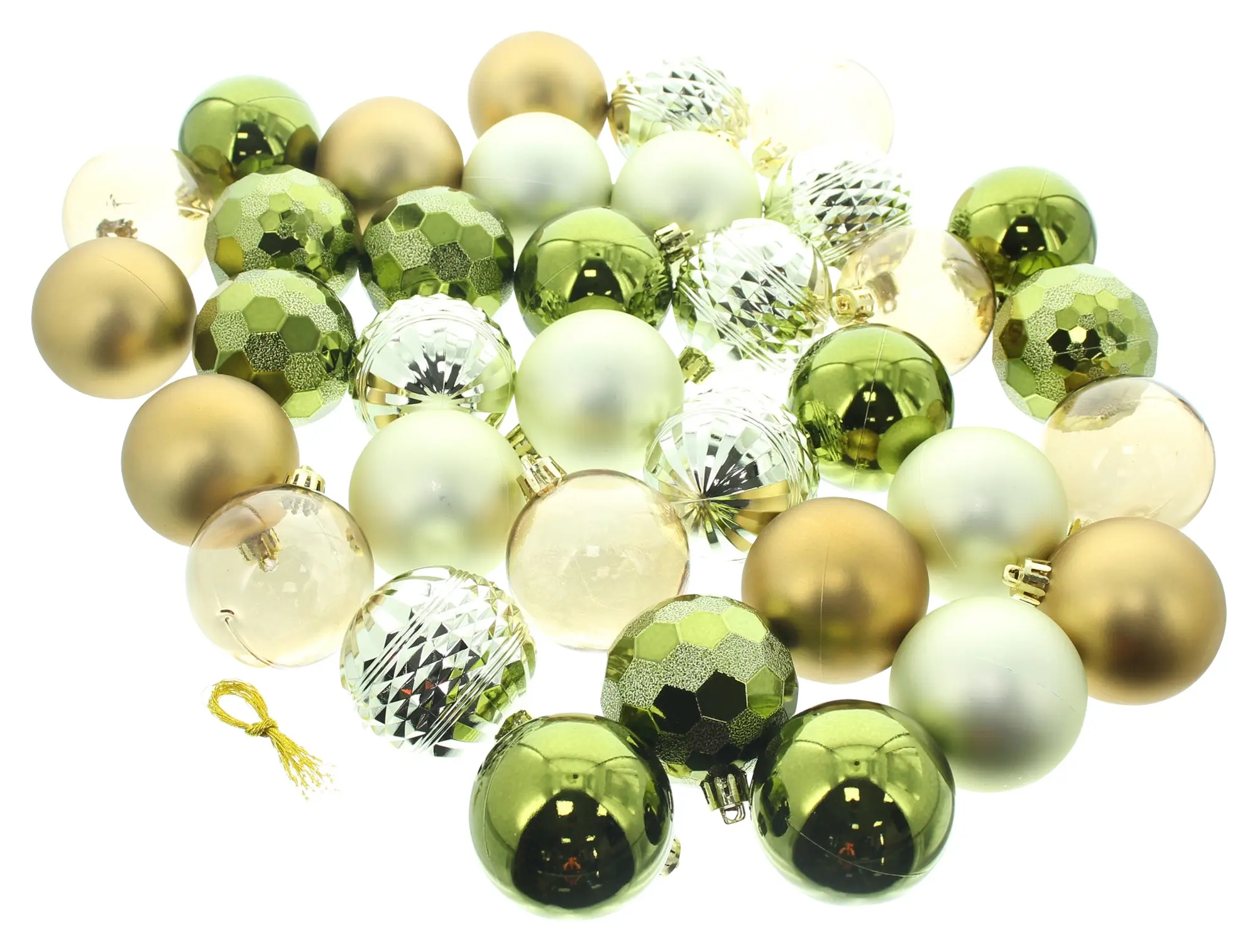 Christbaumkugel "Green & Gold", 36er Set im Frank Flechtwaren Online Shop für Baumschmuck kaufen Christbaumkugel "Green & Gold", 36er Set im Frank Flechtwaren Online Shop für Baumschmuck kaufen