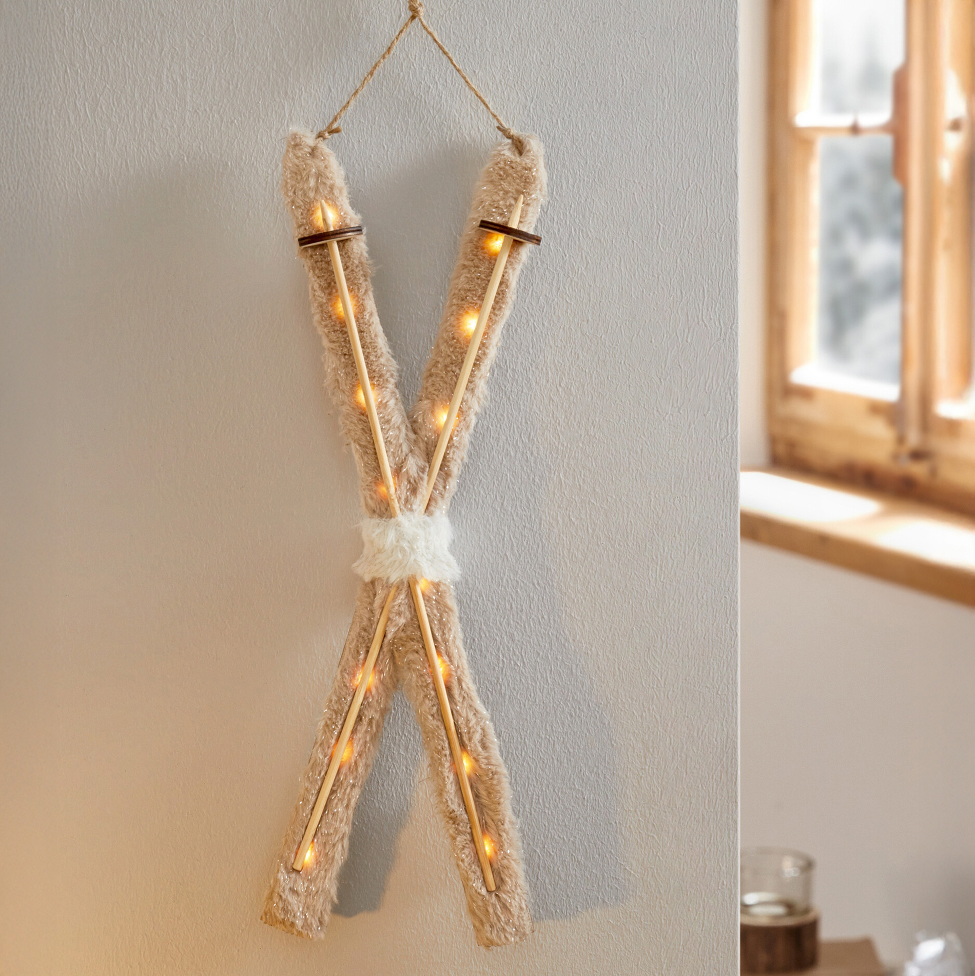 LED-Hänger "Ski"  im Frank Flechtwaren Online Shop für Weihnachten kaufen