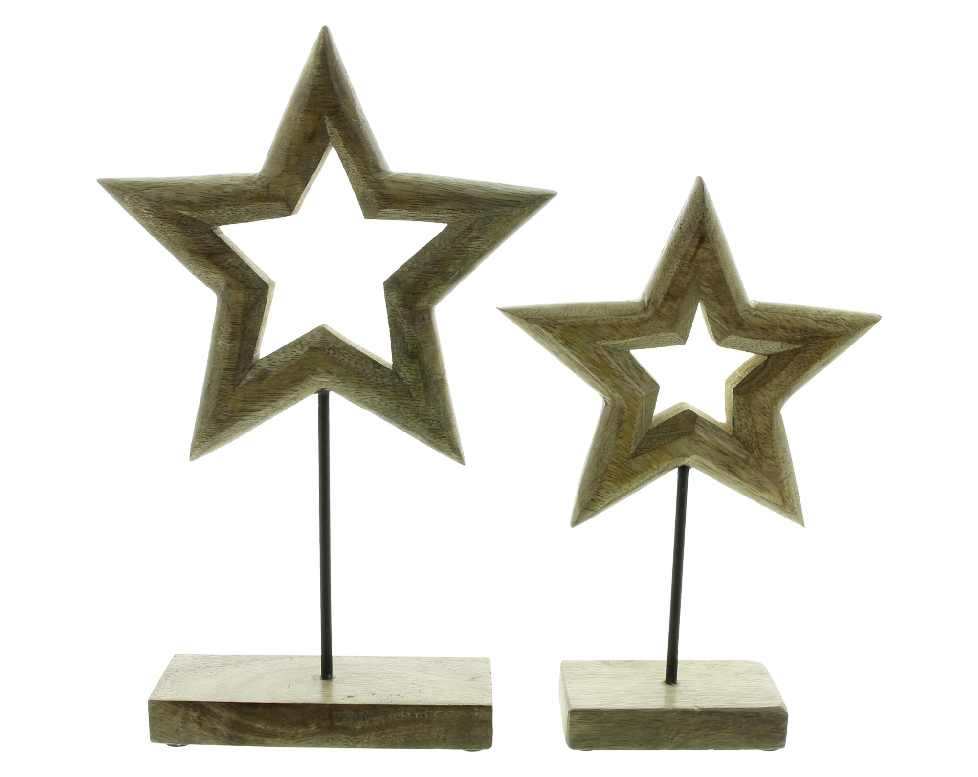 Weihnachtsdeko "Stern", 2er Set  im Frank Flechtwaren Online Shop für Weihnachten kaufen