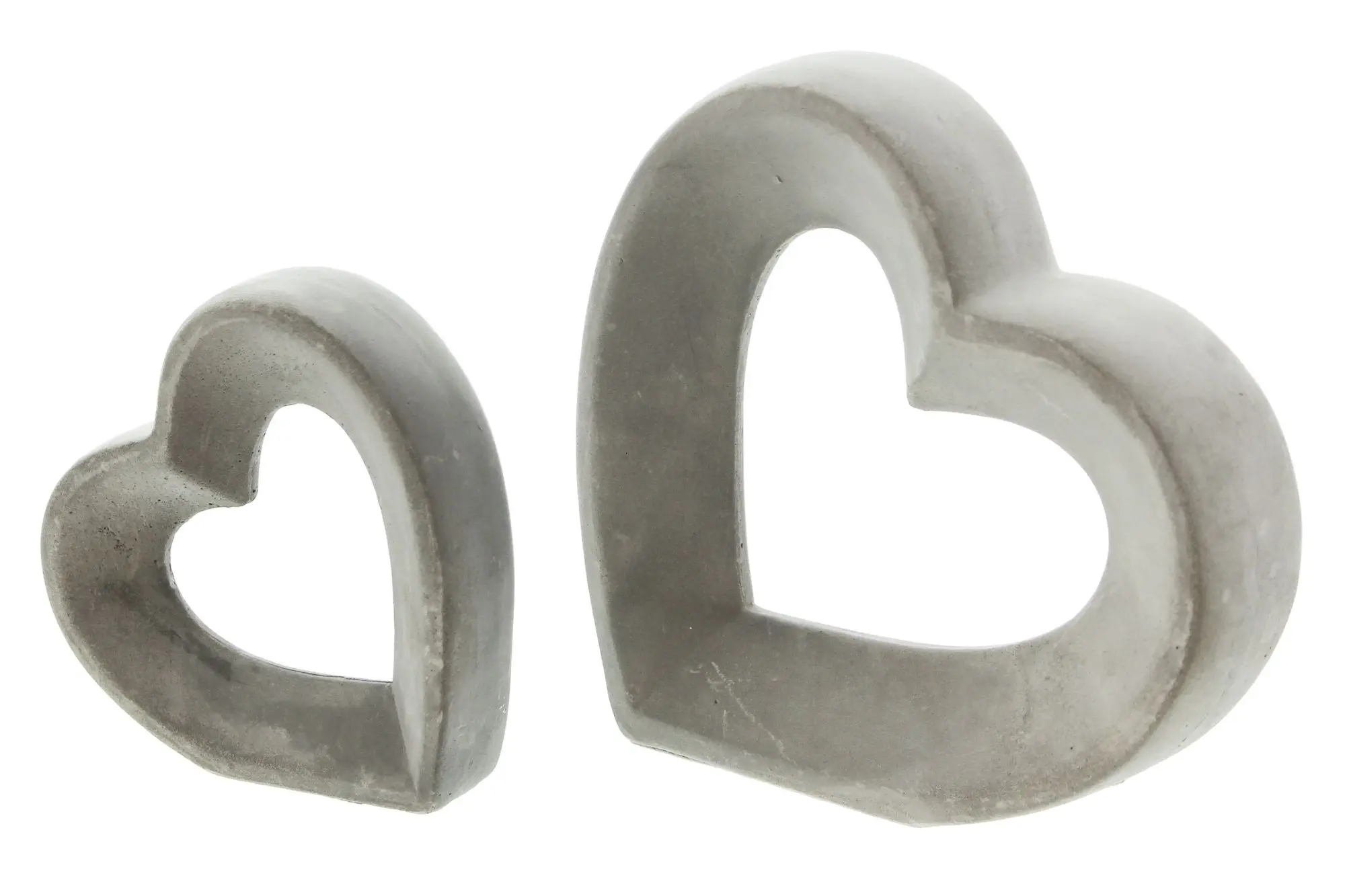 Herz "Grey", 2er Set  im Frank Flechtwaren Online Shop für Herzflattern kaufen