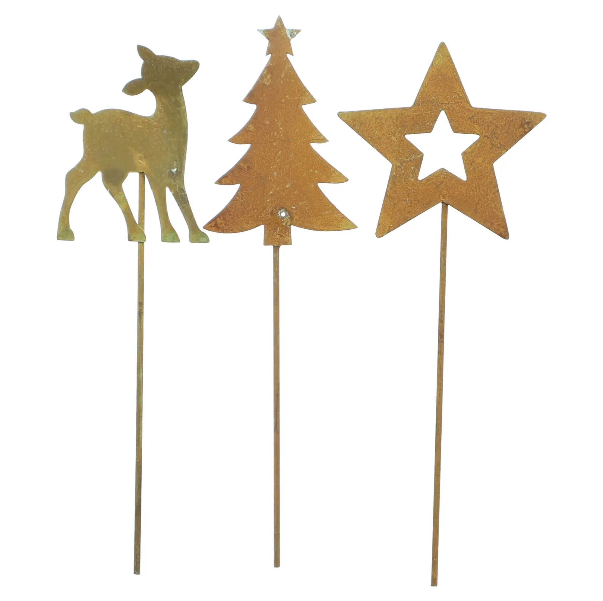 Metallstecker "Weihnachtswald", 9er Set im Frank Flechtwaren Online Shop für Kränze kaufen Metallstecker "Weihnachtswald", 9er Set im Frank Flechtwaren Online Shop für Kränze kaufen
