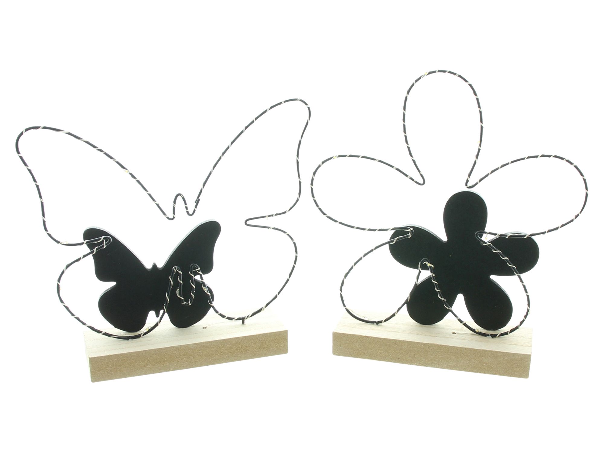LED-Deko "Schmetterling & Blume", 2er Set im Frank Flechtwaren Online Shop für Ostern kaufen LED-Deko "Schmetterling & Blume", 2er Set im Frank Flechtwaren Online Shop für Ostern kaufen