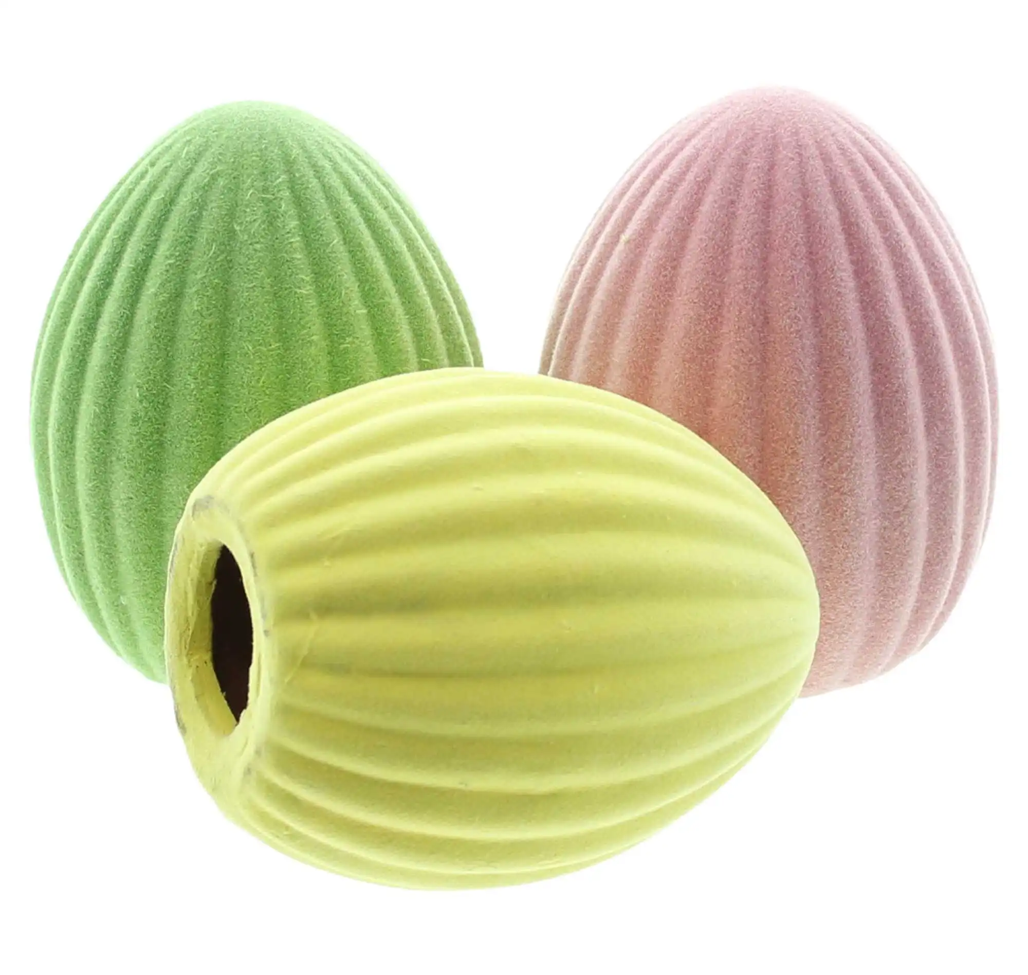 Deko-Ei "Bunt", 3er Set  im Frank Flechtwaren Online Shop für Ostern kaufen