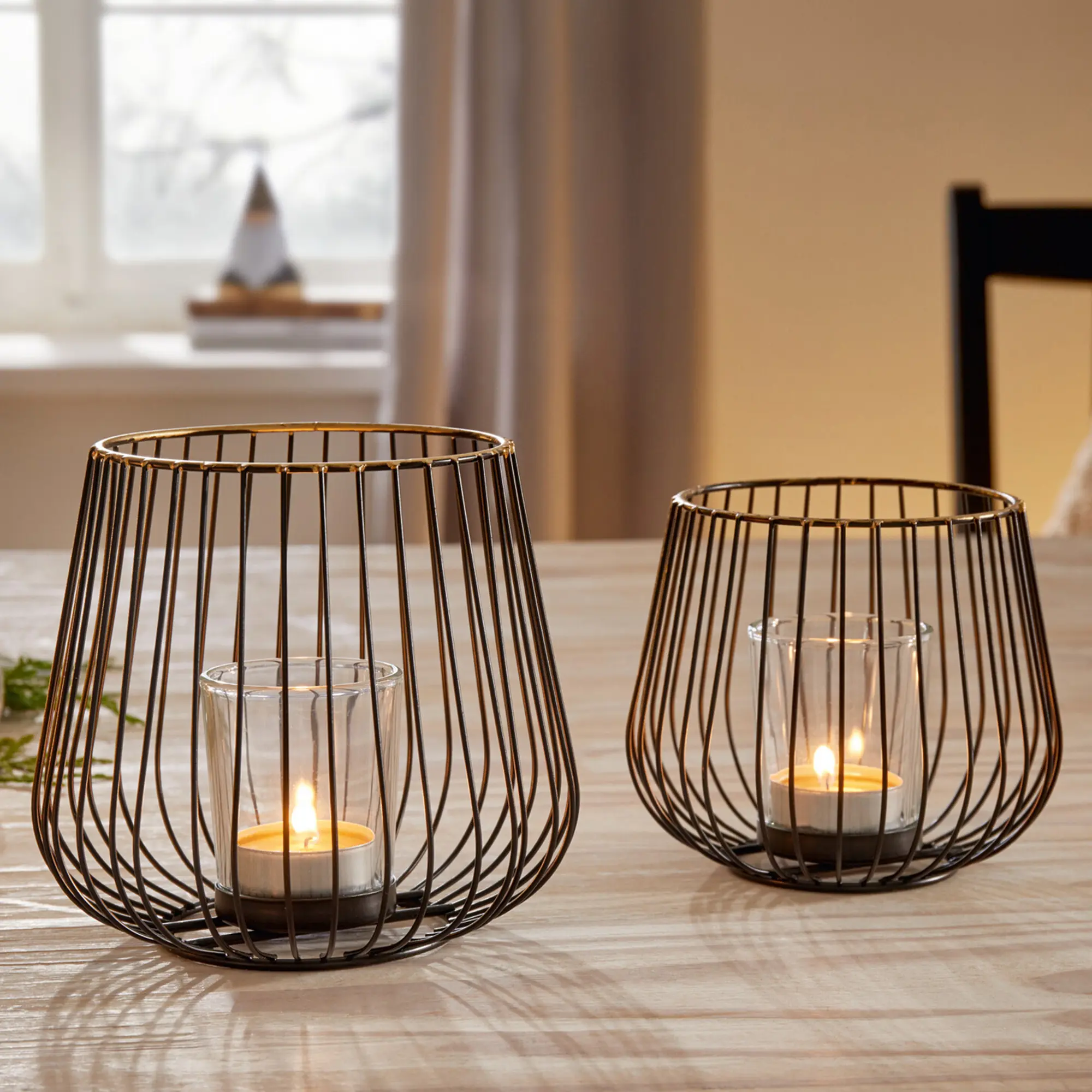 Windlicht "Modern", 2er Set  im Frank Flechtwaren Online Shop kaufen