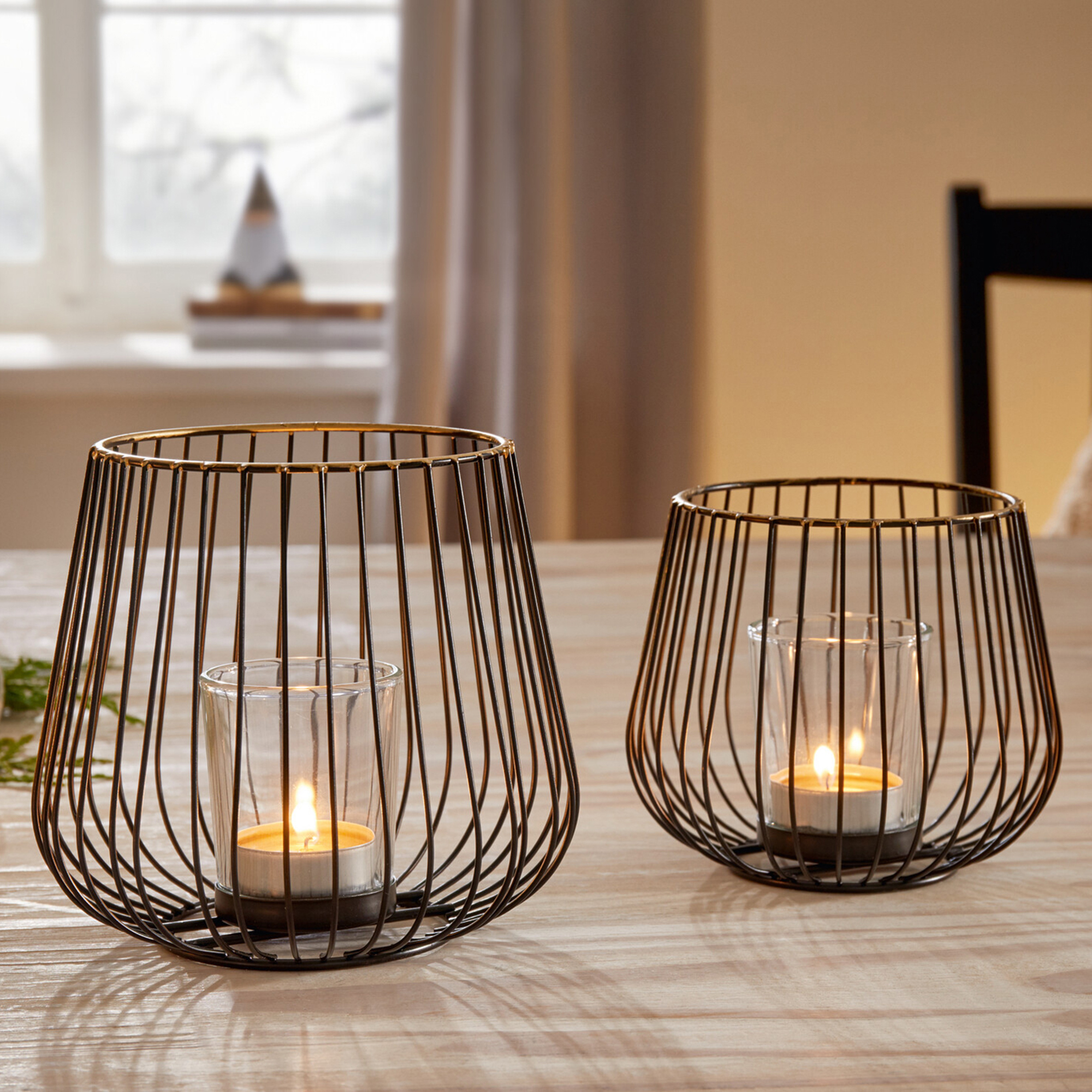 Windlicht "Modern", 2er Set  im Frank Flechtwaren Online Shop kaufen