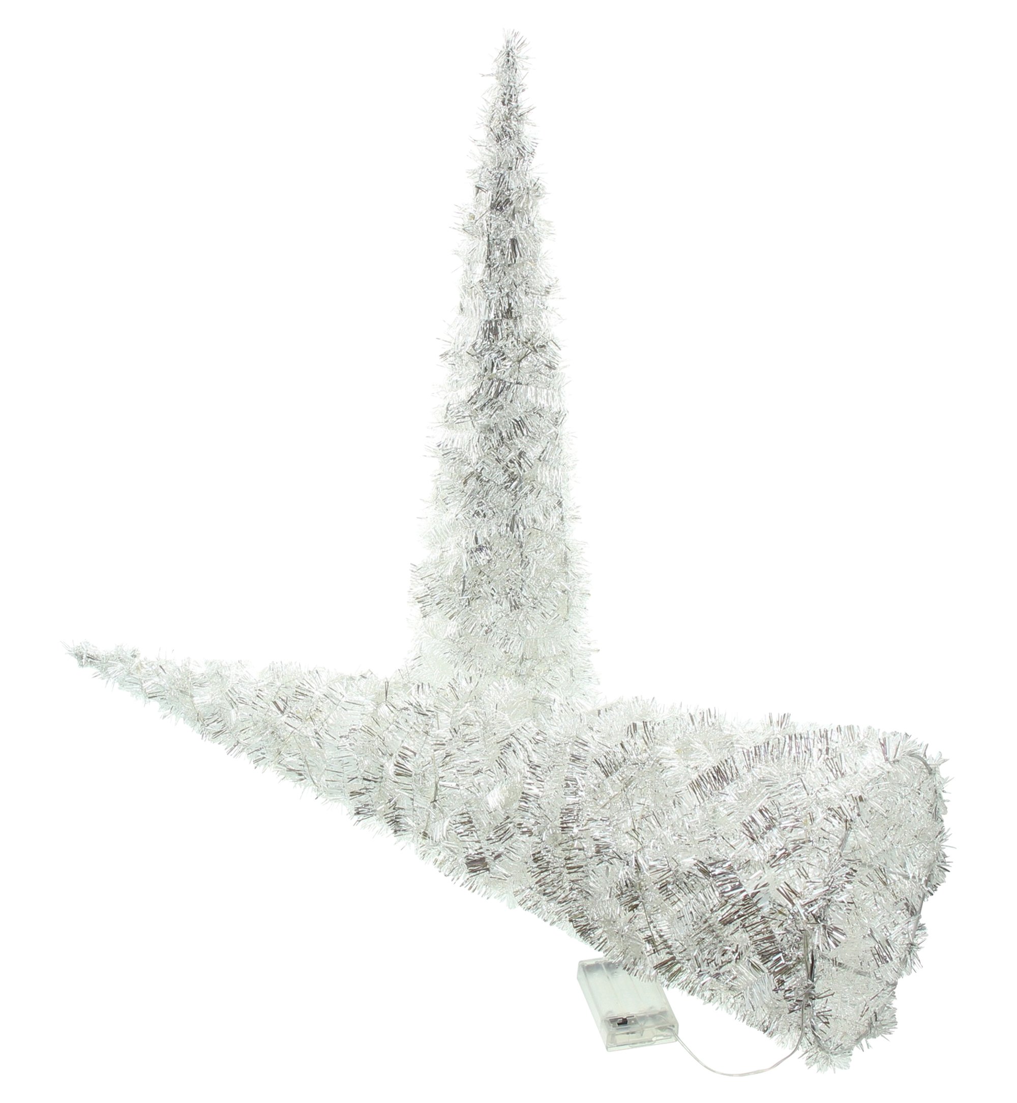 LED-Kegel "Silberglimmer", 2er Set  im Frank Flechtwaren Online Shop für LED-Deko kaufen