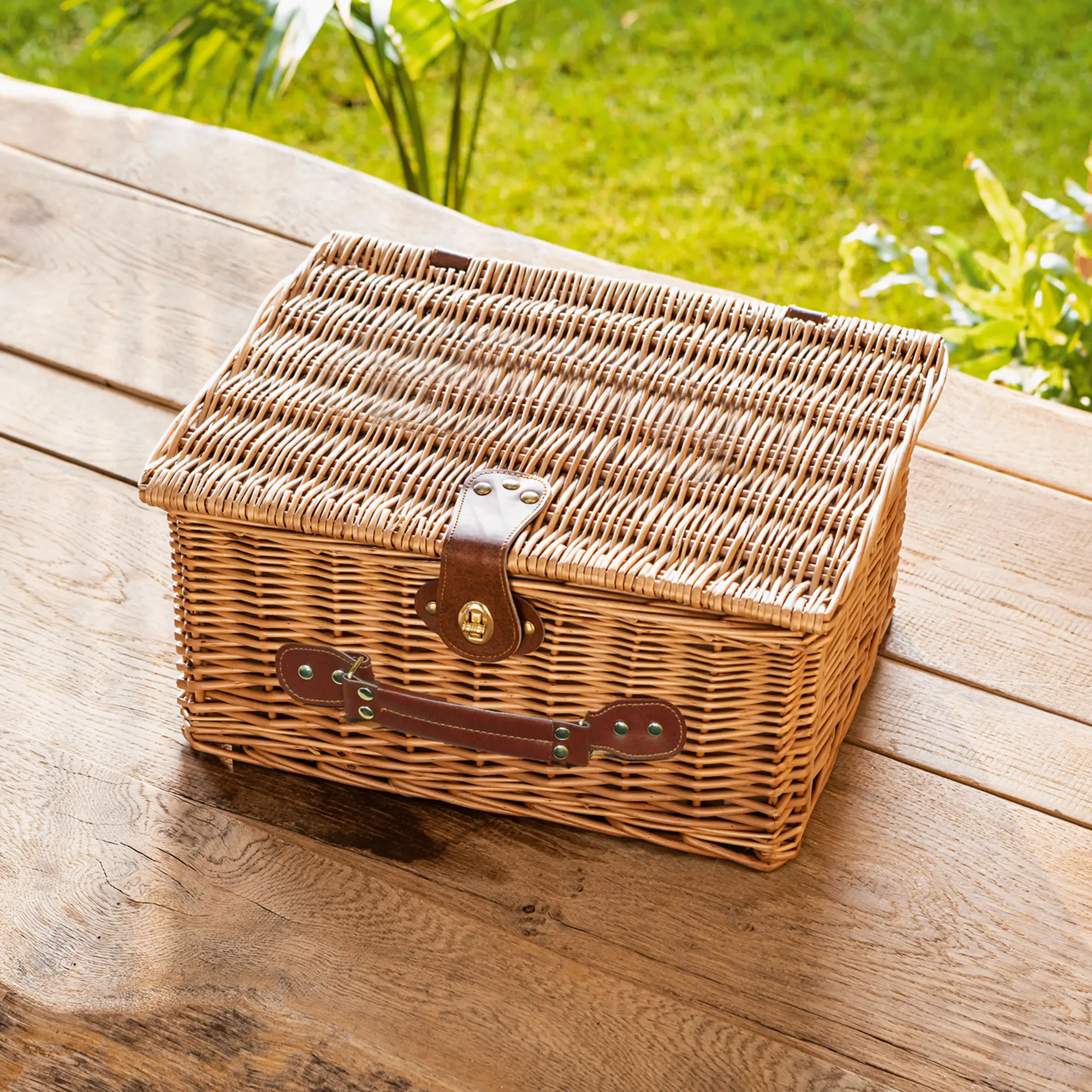 Picknickkorb "Duo", 16tlg.  im Frank Flechtwaren Online Shop für Picknickkörbe kaufen