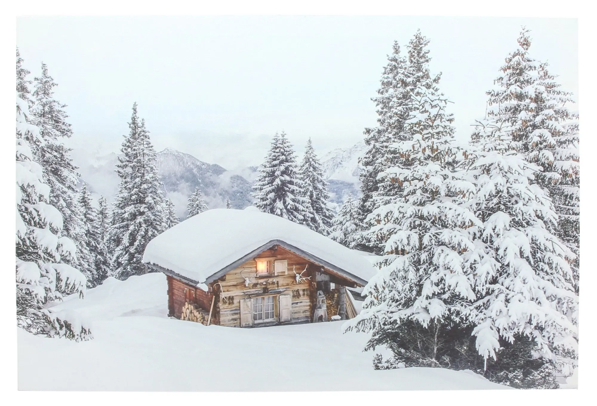LED-Bild "Winter"  im Frank Flechtwaren Online Shop für Weihnachten kaufen