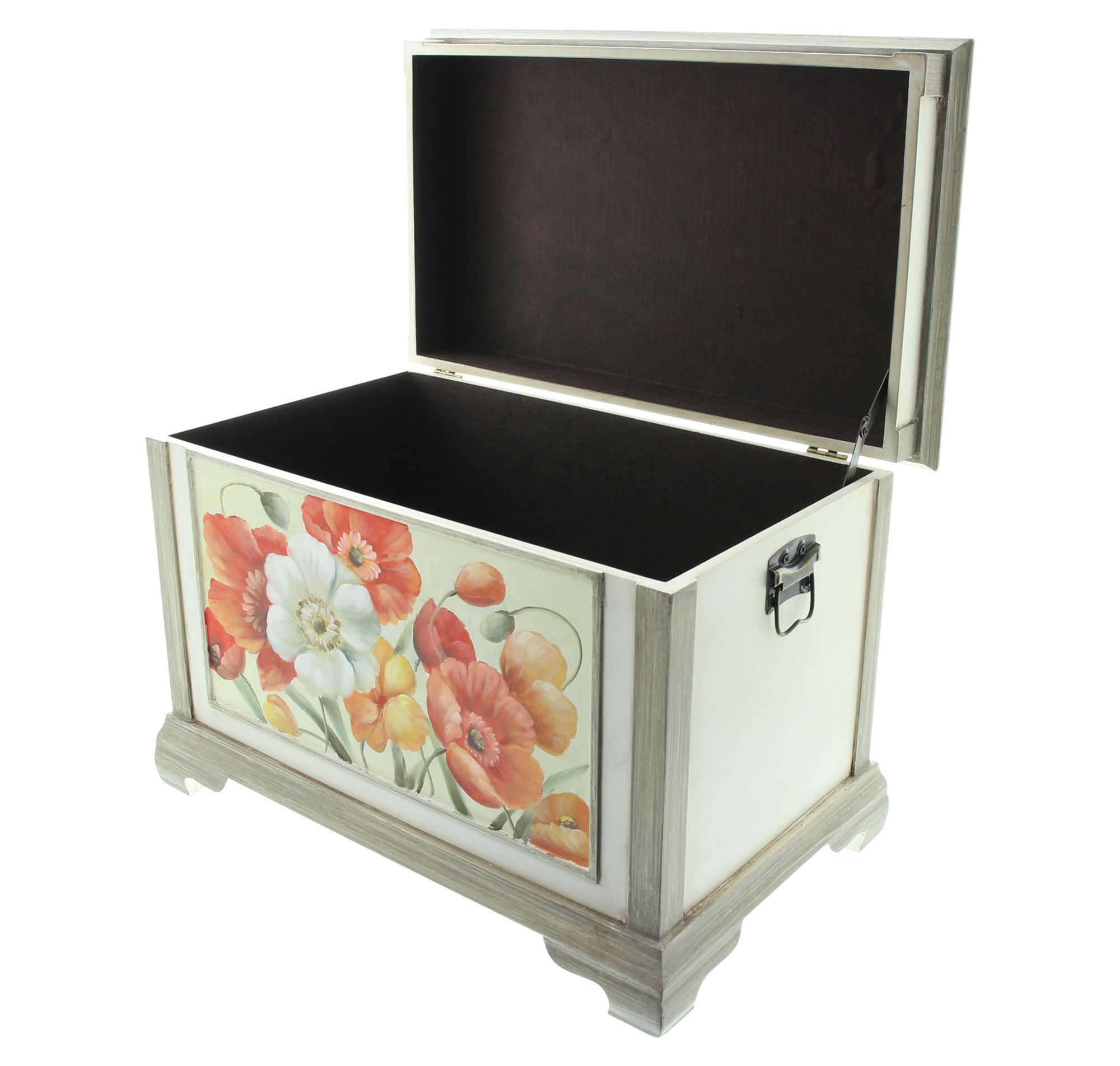 Holztruhe "Blumen" im Frank Flechtwaren Online Shop für Flur kaufen Holztruhe "Blumen" im Frank Flechtwaren Online Shop für Flur kaufen