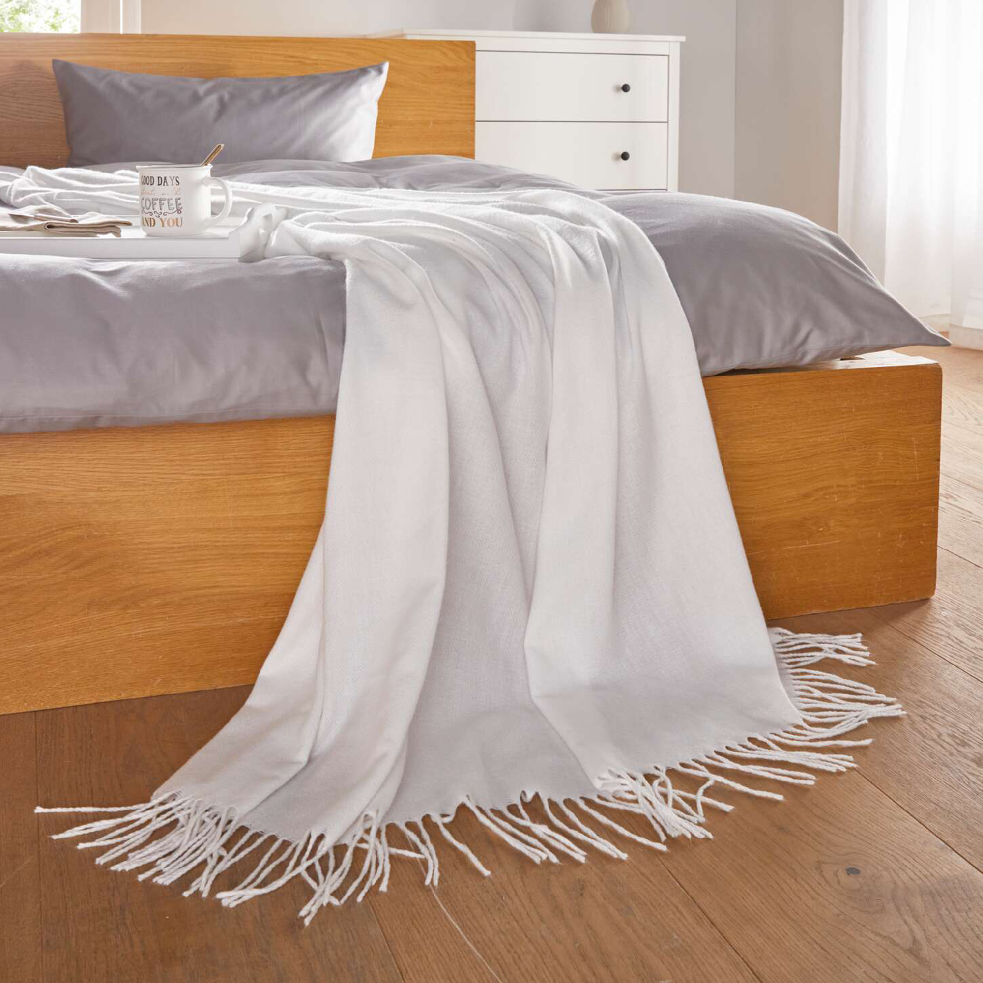 Kuscheldecke "Brilliant White"  im Frank Flechtwaren Online Shop kaufen