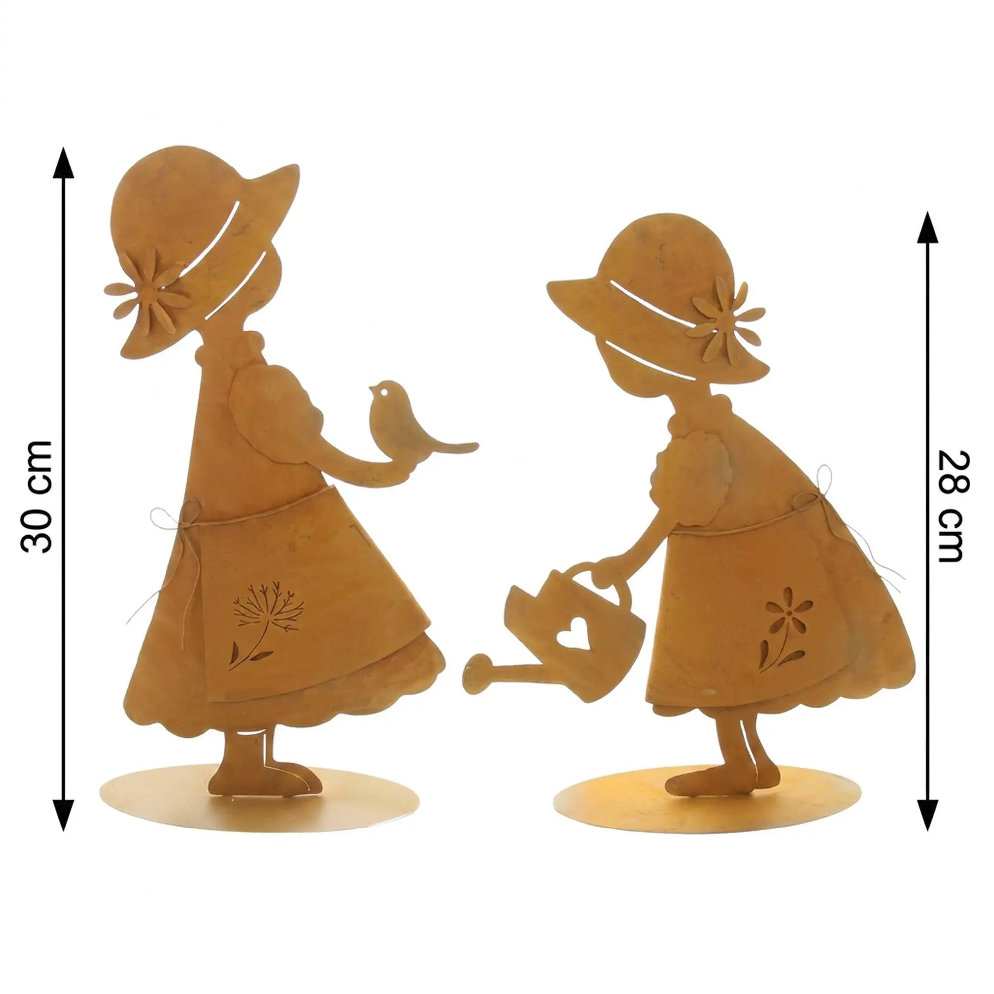 Dekofigur "Mädchen", 2er Set  im Frank Flechtwaren Online Shop für Bunter Ostergarten kaufen