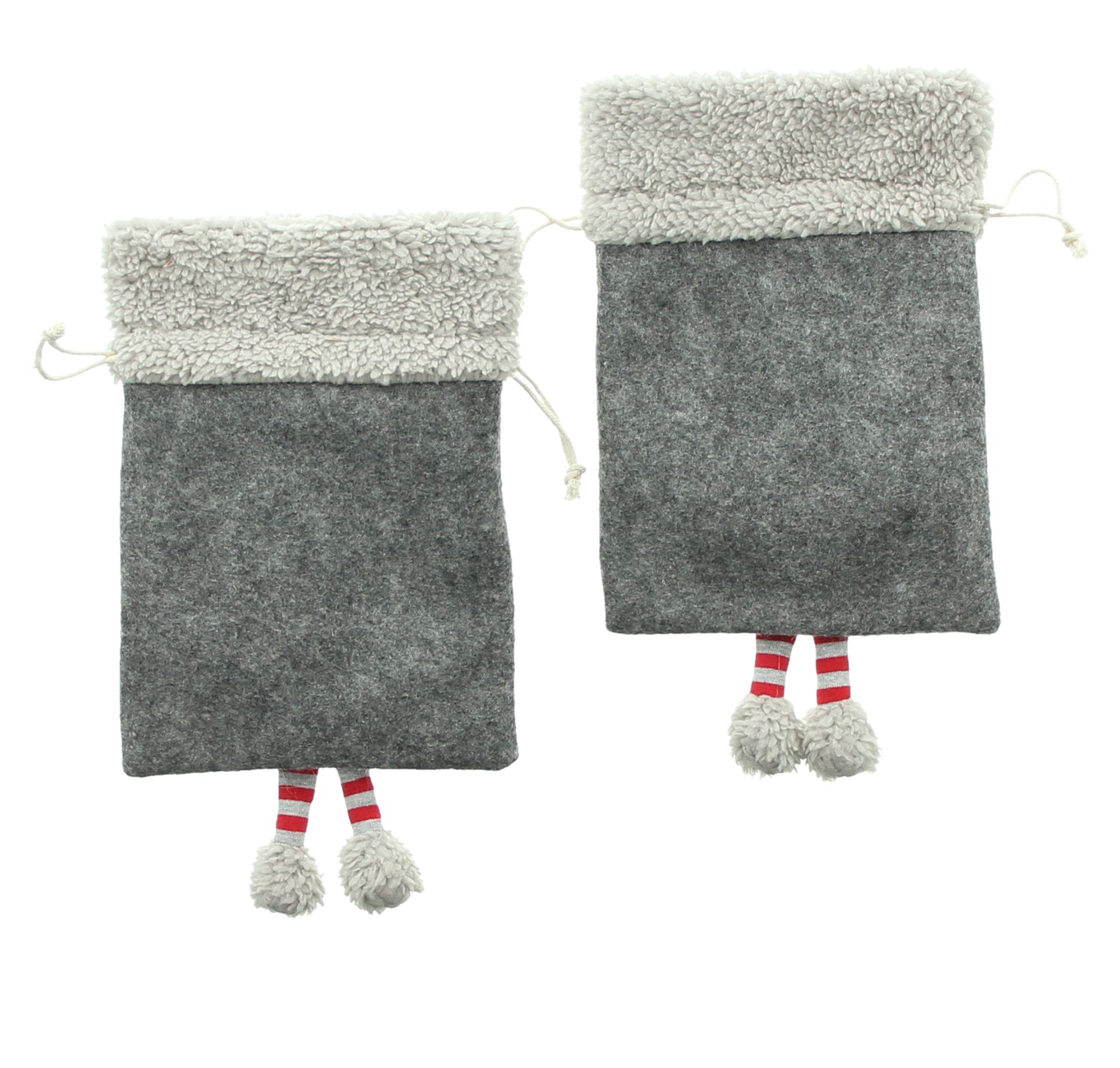 Geschenkbeutel "Wichtel", 2er Set  im Frank Flechtwaren Online Shop für Weihnachten kaufen