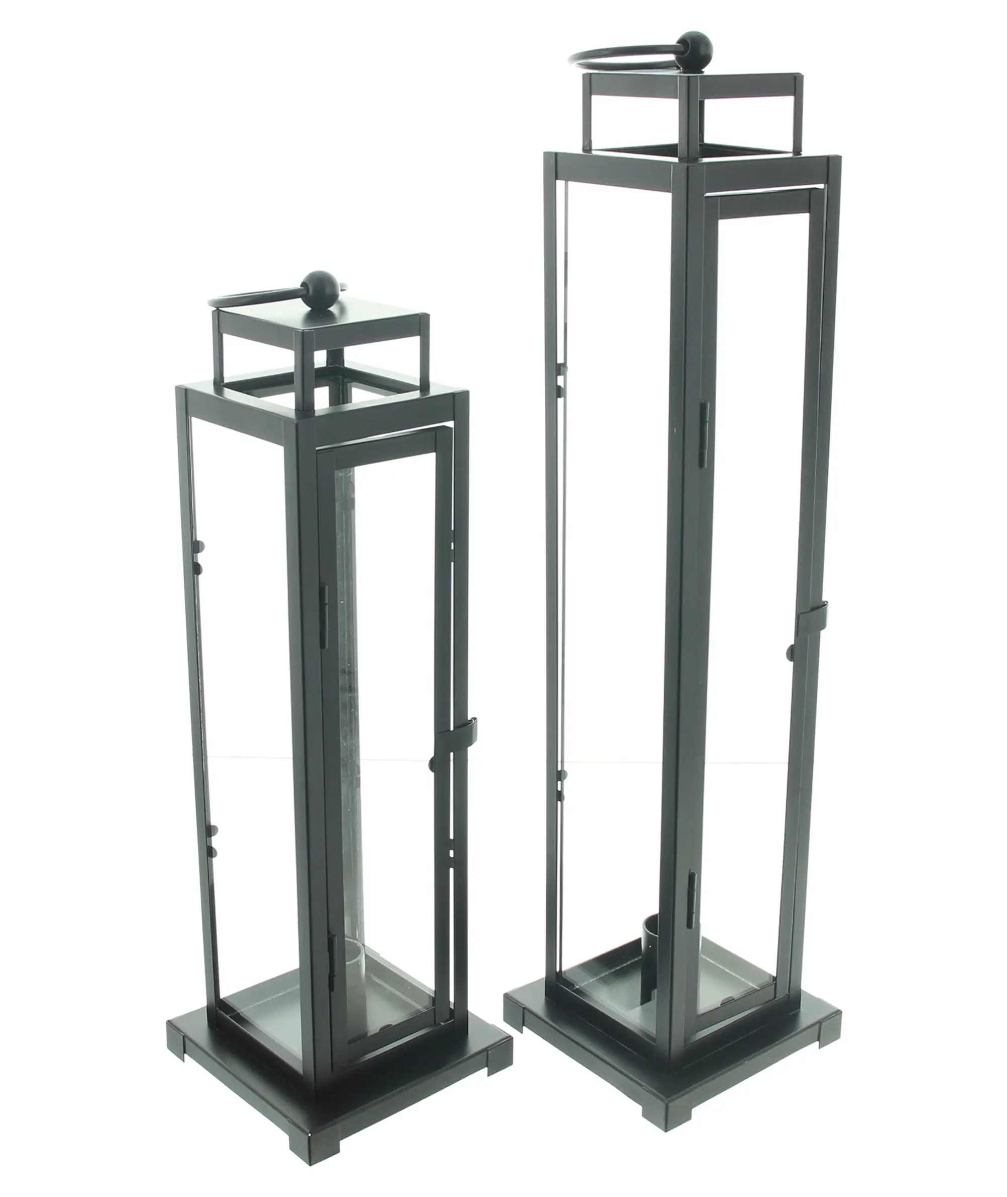 Laterne "Modern Black", 2er Set im Frank Flechtwaren Online Shop für Laternen kaufen Laterne "Modern Black", 2er Set im Frank Flechtwaren Online Shop für Laternen kaufen