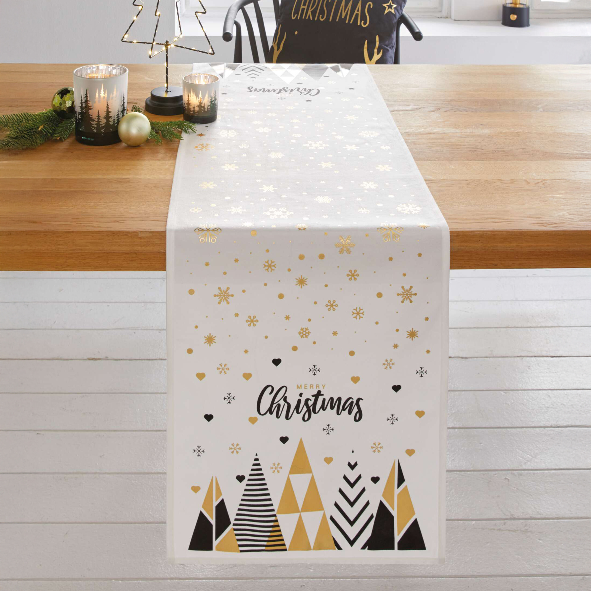 Tischläufer "Black'n'Gold"  im Frank Flechtwaren Online Shop kaufen